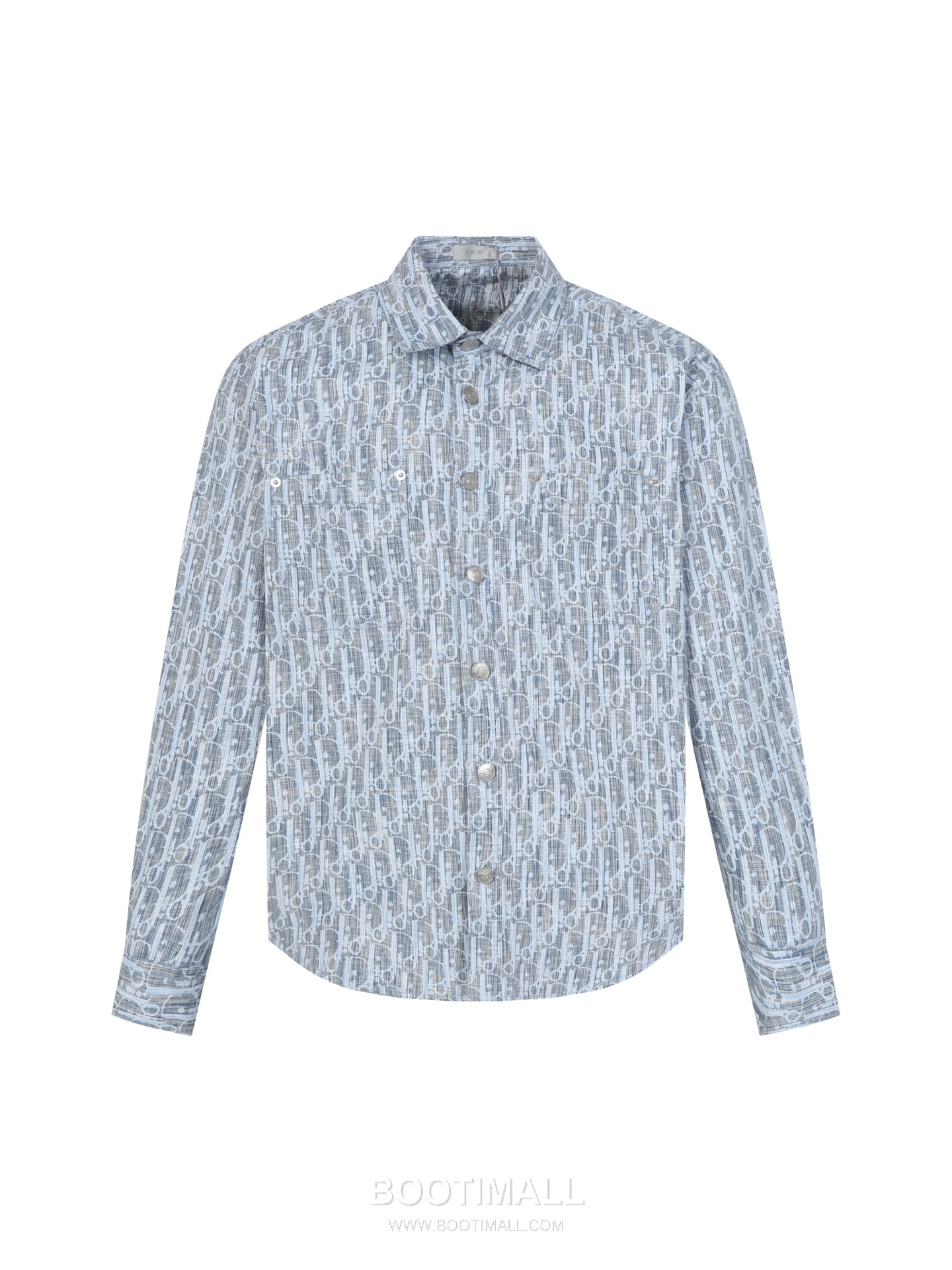 Dior Oblique Logo Jacquard Denim Shirt Denim Light Blue Shirt 디올 오블리크 로고 자카드 데님 셔츠 데님 라이트 블루 셔츠 38, 39, 40, 41 8