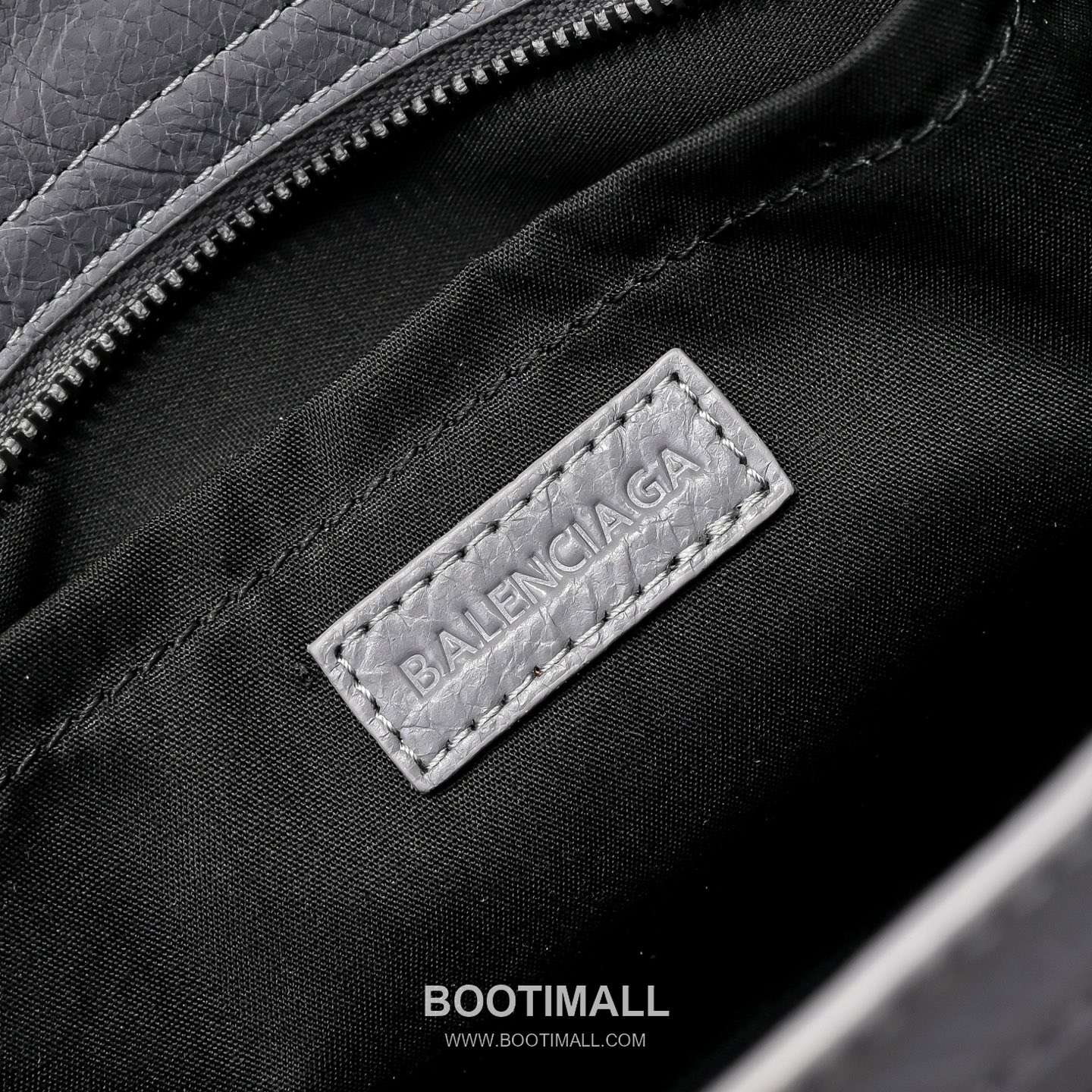 Balenciaga City Shoulder Strap Lambskin Leather Gray Shoulder Bag 발렌시아가 시티 숄더 스트랩 머신 스티치 램스킨 레더 그레이 숄더백 35cm 3