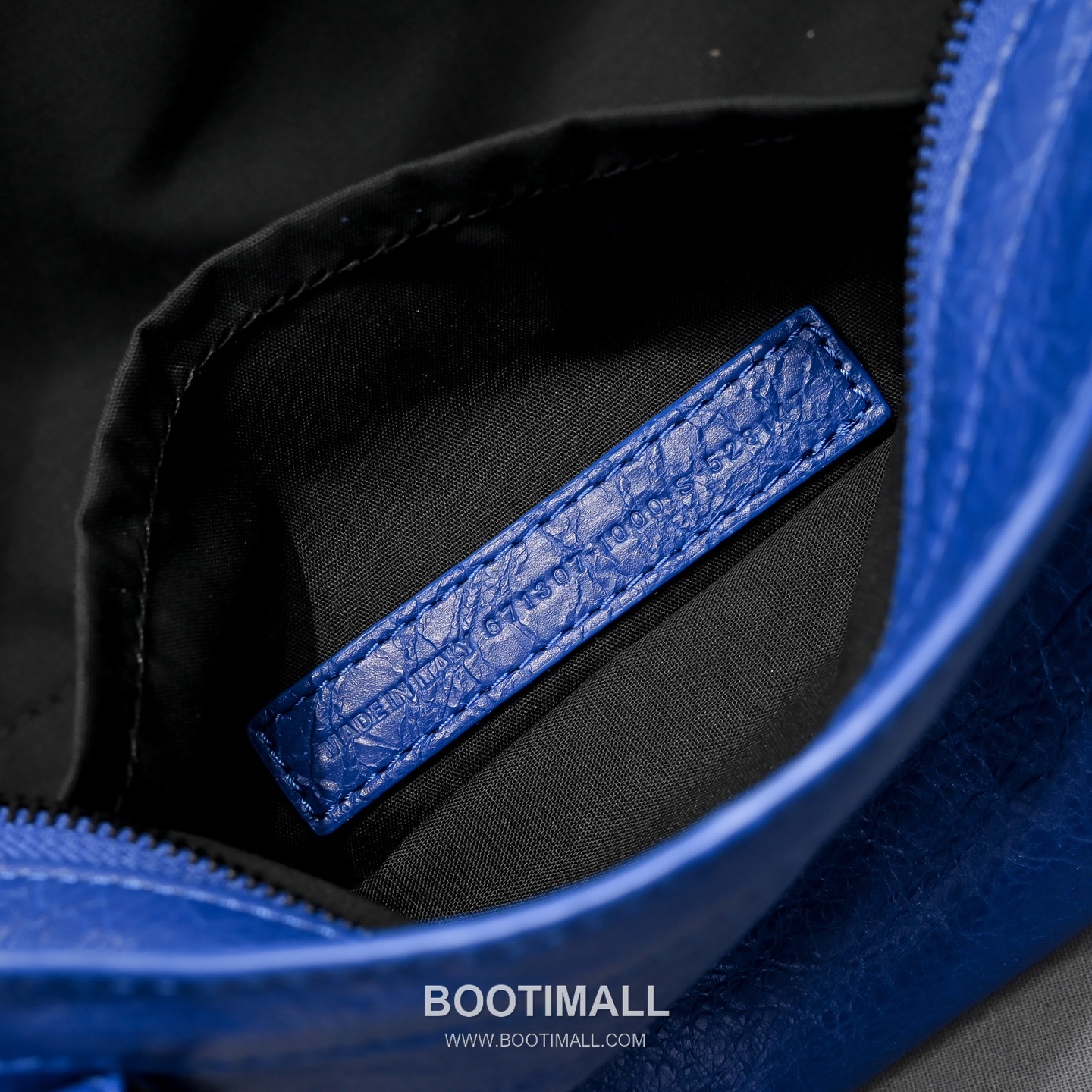 Balenciaga Motorcycle Bag Lambskin Leather Blue Shoulder Bag 발렌시아가 모터사이클 백 램스킨 레더 블루 숄더백 30cm 4