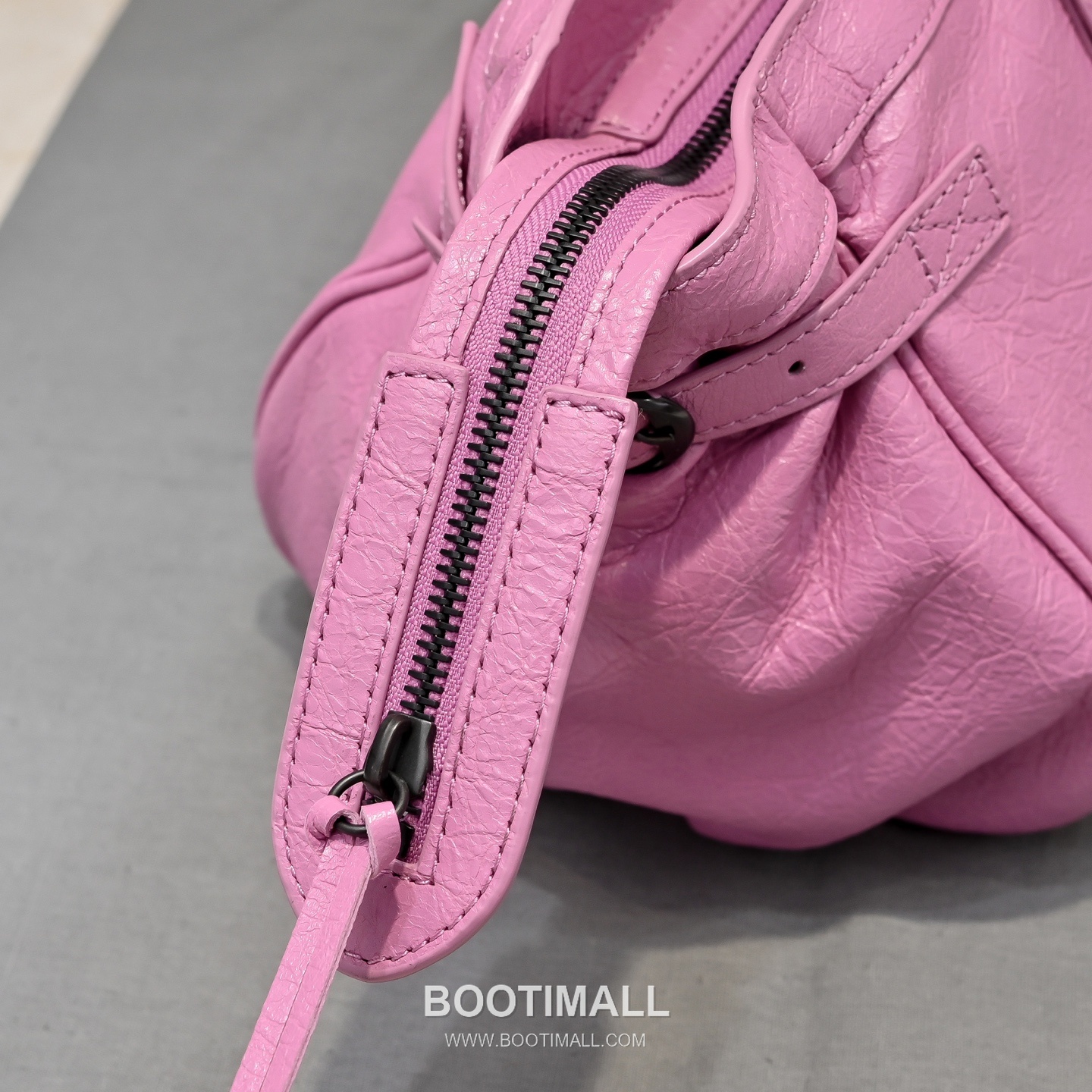 Balenciaga Motorcycle City Bag Lambskin Leather Rose Pink Shoulder Bag 발렌시아가 모터사이클 시티백 램스킨 레더 로즈 핑크 숄더백 38cm 7