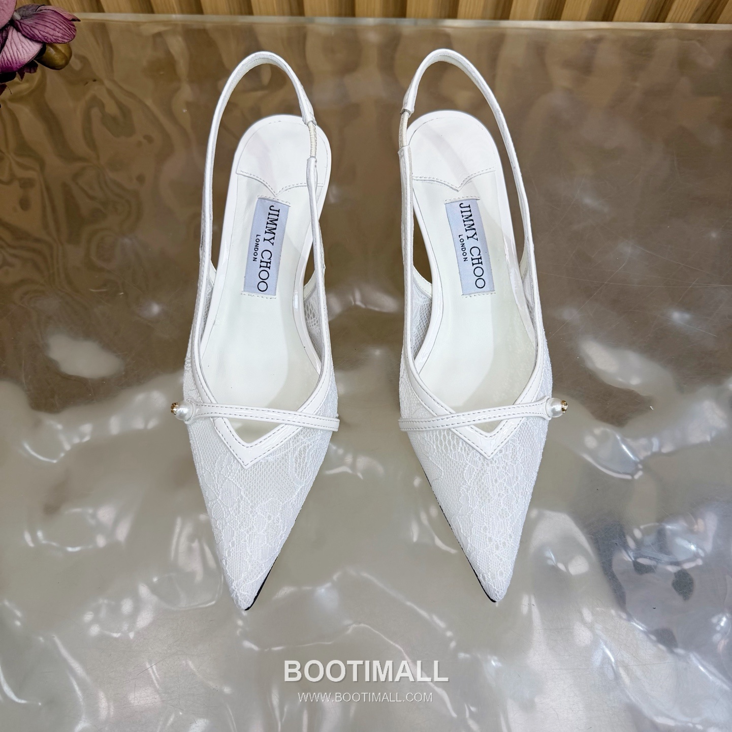 Jimmy Choo Lace Slingback Kitten Heels Lace, Sheepskin Black Heels 레이스 슬링백 키튼힐 레이스, 양가죽 블랙 힐 5