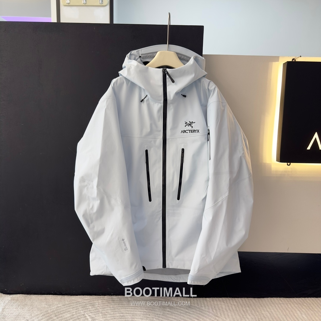 Arc'teryx Alpha SV 7th Hard Shell Jacket Nylon Black Silver Jacket 아크테릭스 알파 SV 7세대 하드 쉘 자켓 나일론 블랙 실버 자켓 -2 1