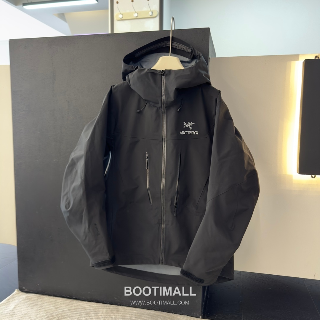 Arc'teryx Alpha SV 7th Hard Shell Jacket Nylon Black Silver Jacket 아크테릭스 알파 SV 7세대 하드 쉘 자켓 나일론 블랙 실버 자켓 -2 2