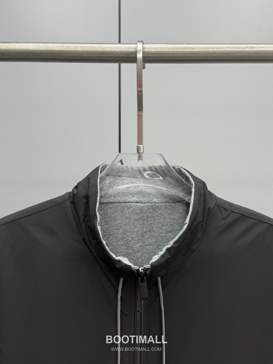 Zegna Stand Collar Reversible Brezza Long Sleeve Jacket Polyester, Cashmere Blend, Nylon Black 제냐 스탠드 칼라 리버서블 브레짜 롱슬리브 자켓 폴리에스터, 캐시미어 혼방, 나일론 블랙 3