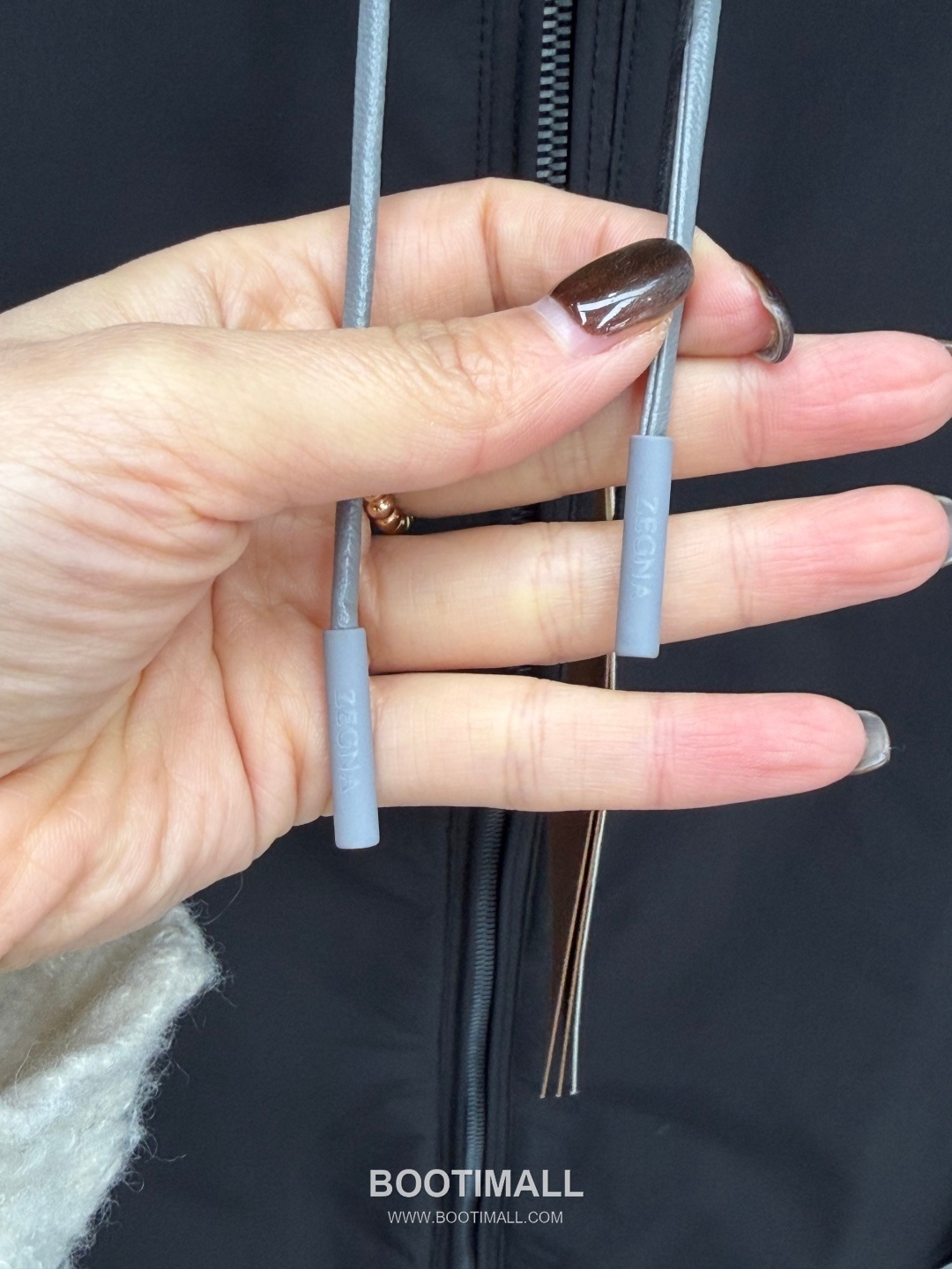 Zegna Stand Collar Reversible Brezza Long Sleeve Jacket Polyester, Cashmere Blend, Nylon Black 제냐 스탠드 칼라 리버서블 브레짜 롱슬리브 자켓 폴리에스터, 캐시미어 혼방, 나일론 블랙 4