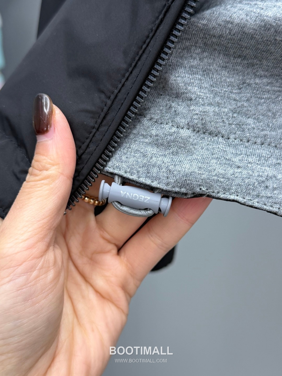 Zegna Stand Collar Reversible Brezza Long Sleeve Jacket Polyester, Cashmere Blend, Nylon Black 제냐 스탠드 칼라 리버서블 브레짜 롱슬리브 자켓 폴리에스터, 캐시미어 혼방, 나일론 블랙 5