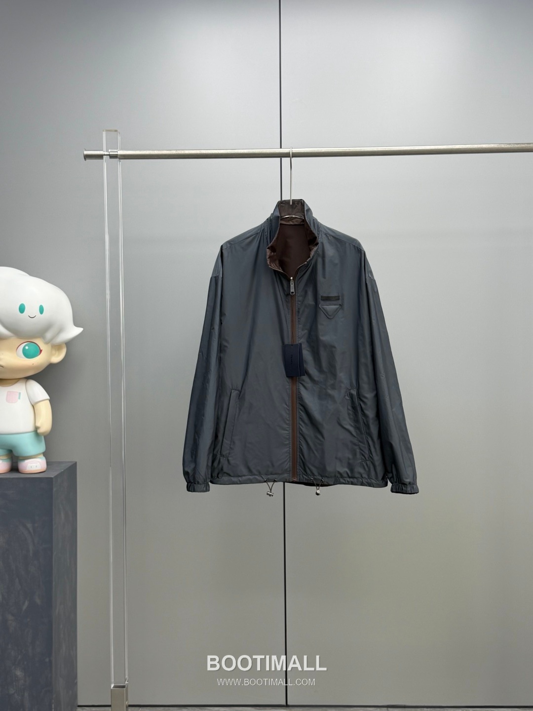 Prada Recycled Nylon Reversible Men's Jacket Recycled Nylon Brown 프라다 리사이클 나일론 리버서블 남성 자켓 리사이클 나일론 브라운 6