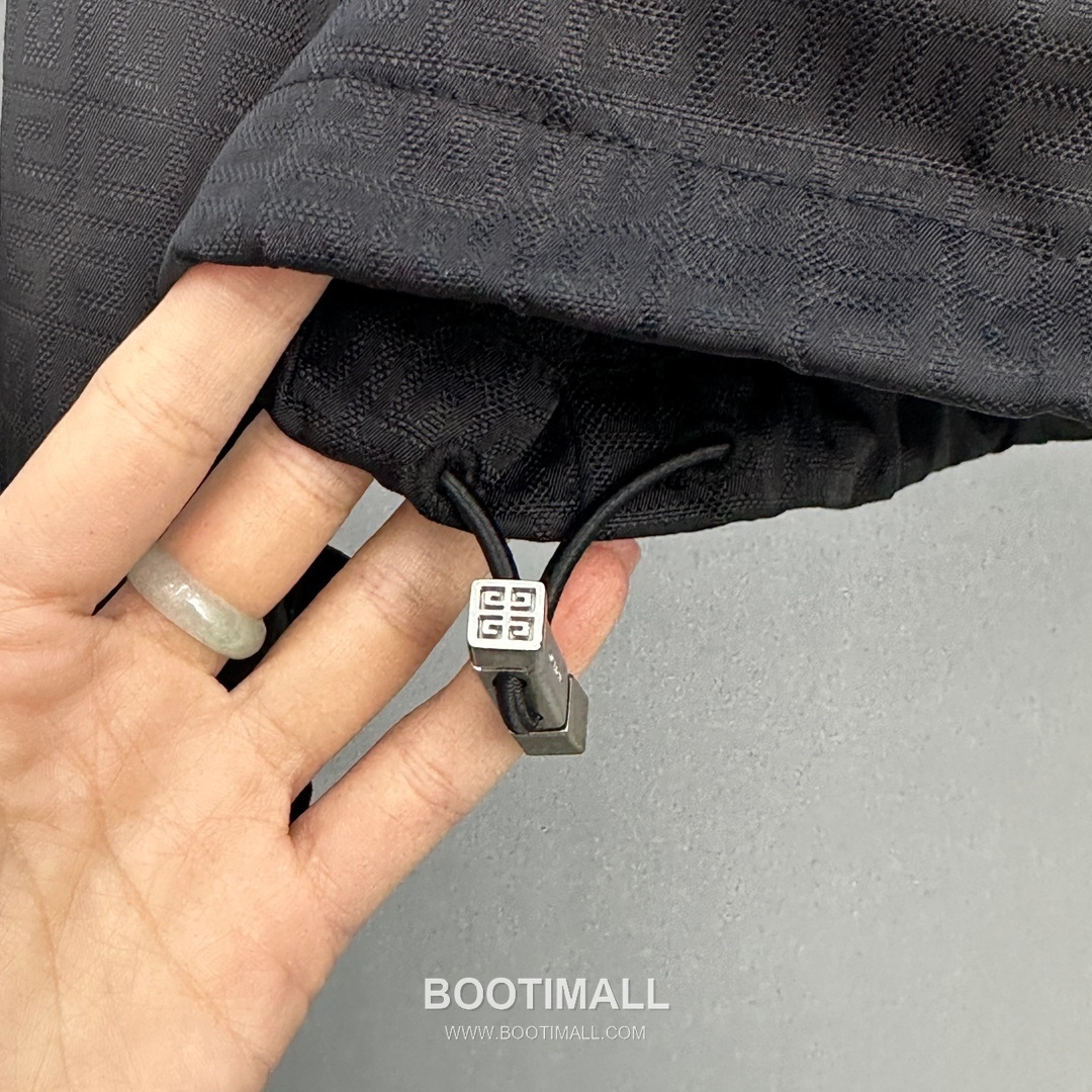 Givenchy Jacquard Hooded Jacket Nylon Black 지방시 자카드 후드 자켓 나일론 블랙 5