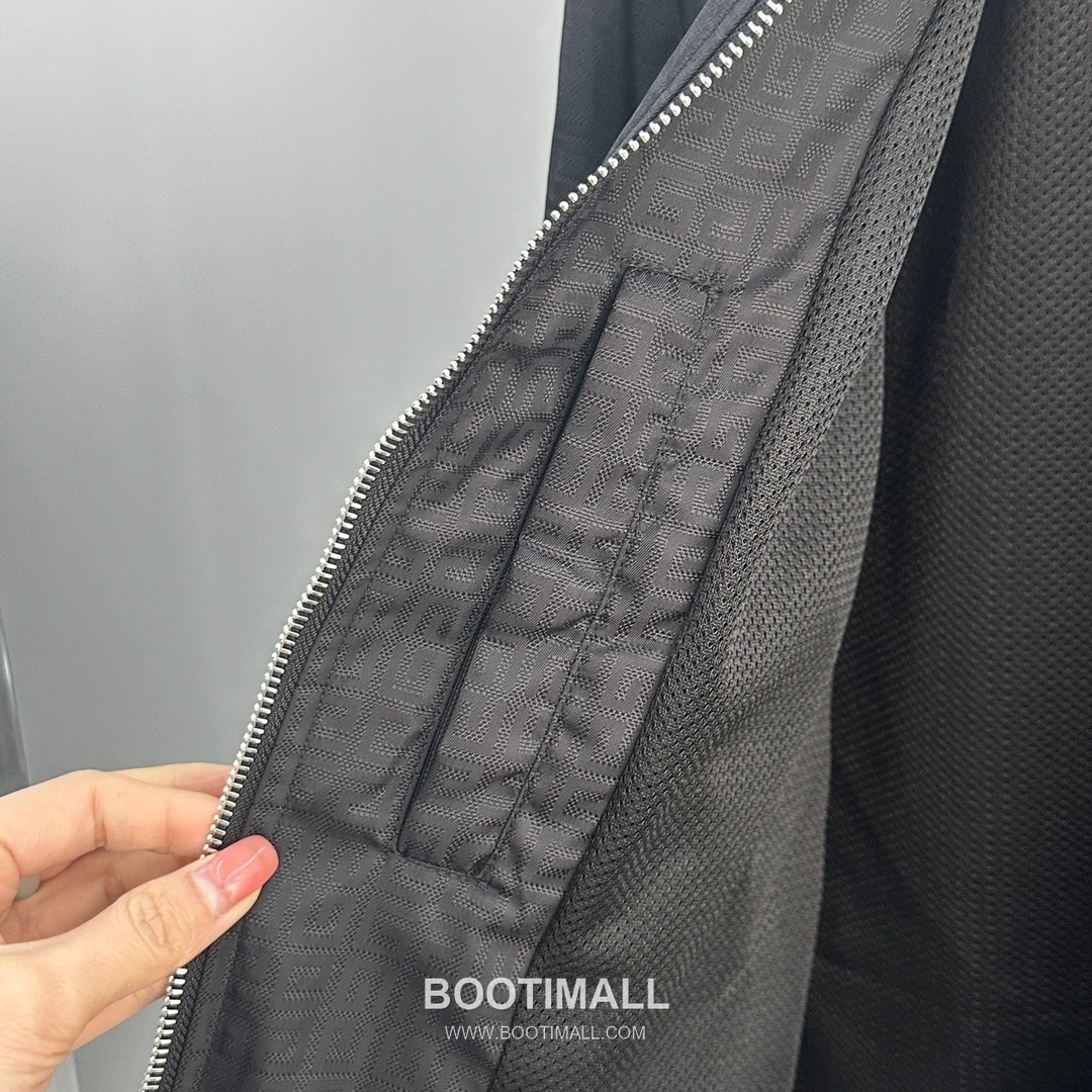 Givenchy Jacquard Hooded Jacket Nylon Black 지방시 자카드 후드 자켓 나일론 블랙 8