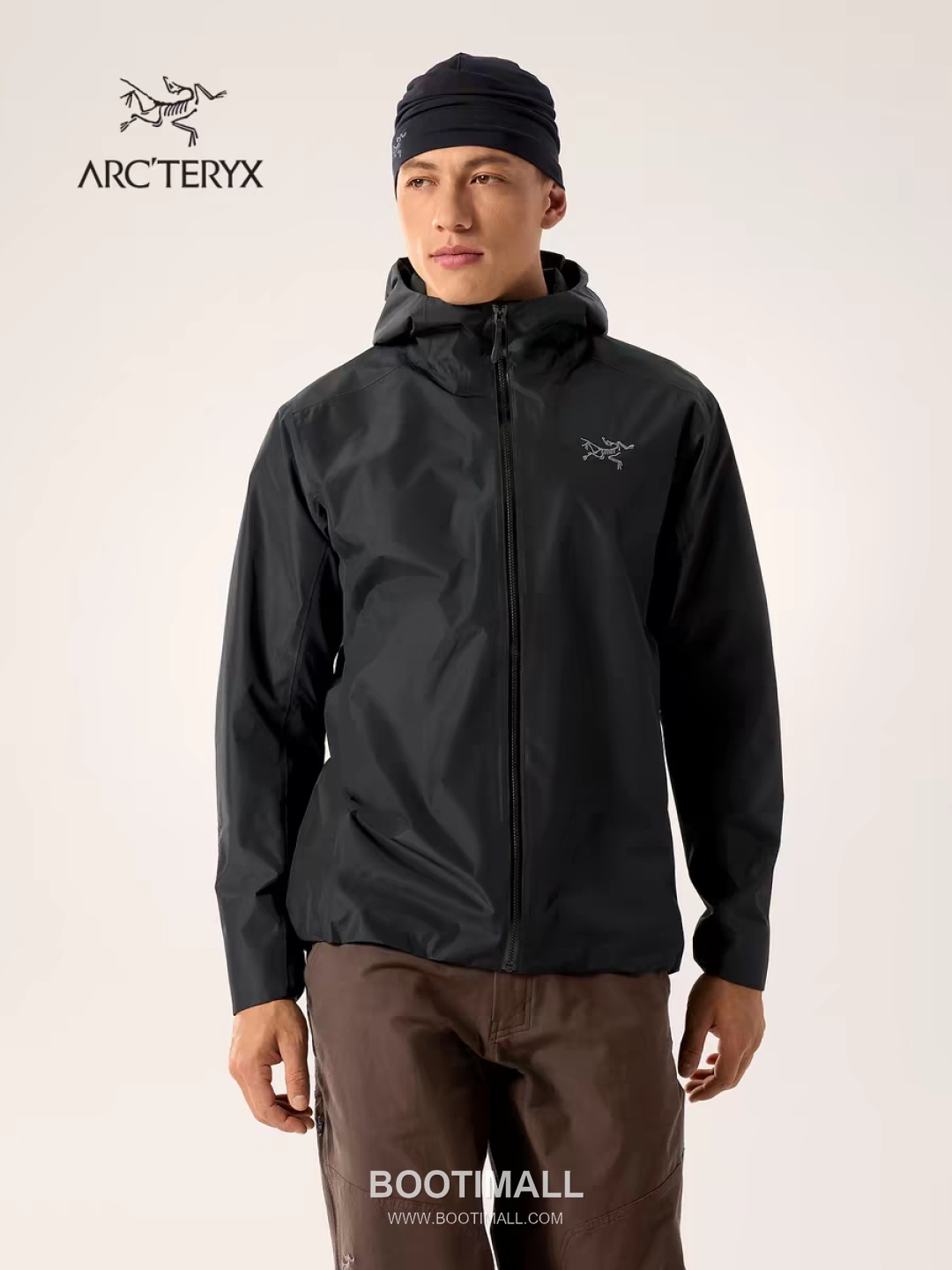 Arc'teryx Solano Hoody Polyester Black Windbreaker 아크테릭스 솔라노 후디 폴리에스터 블랙 바람막이 1
