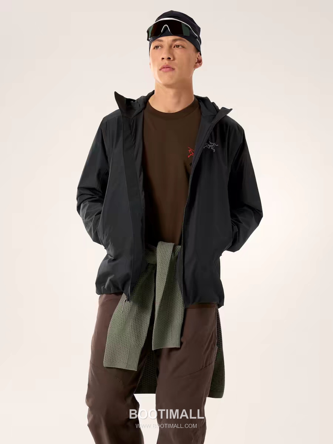 Arc'teryx Solano Hoody Polyester Black Windbreaker 아크테릭스 솔라노 후디 폴리에스터 블랙 바람막이 3