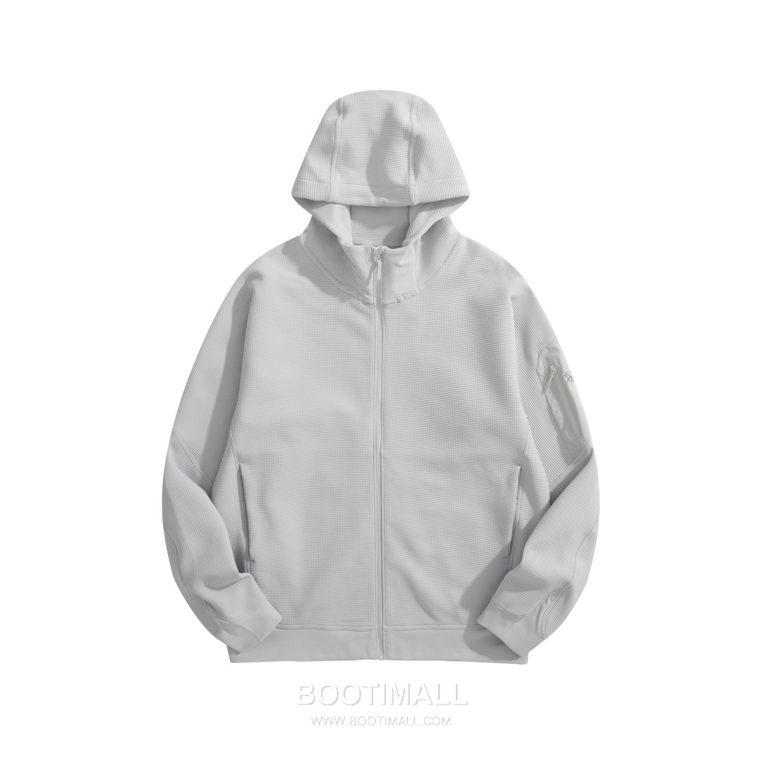 Arc'teryx Waffle Zip Sweatshirt Black Jacket 아크테릭스 와플 집업 스웻셔츠 블랙 자켓 S, M, L, XL, XXL 4