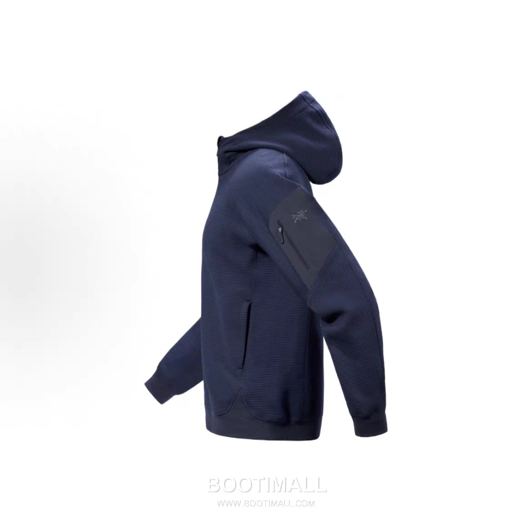 Arc'teryx Waffle Zip Sweatshirt Black Jacket 아크테릭스 와플 집업 스웻셔츠 블랙 자켓 2