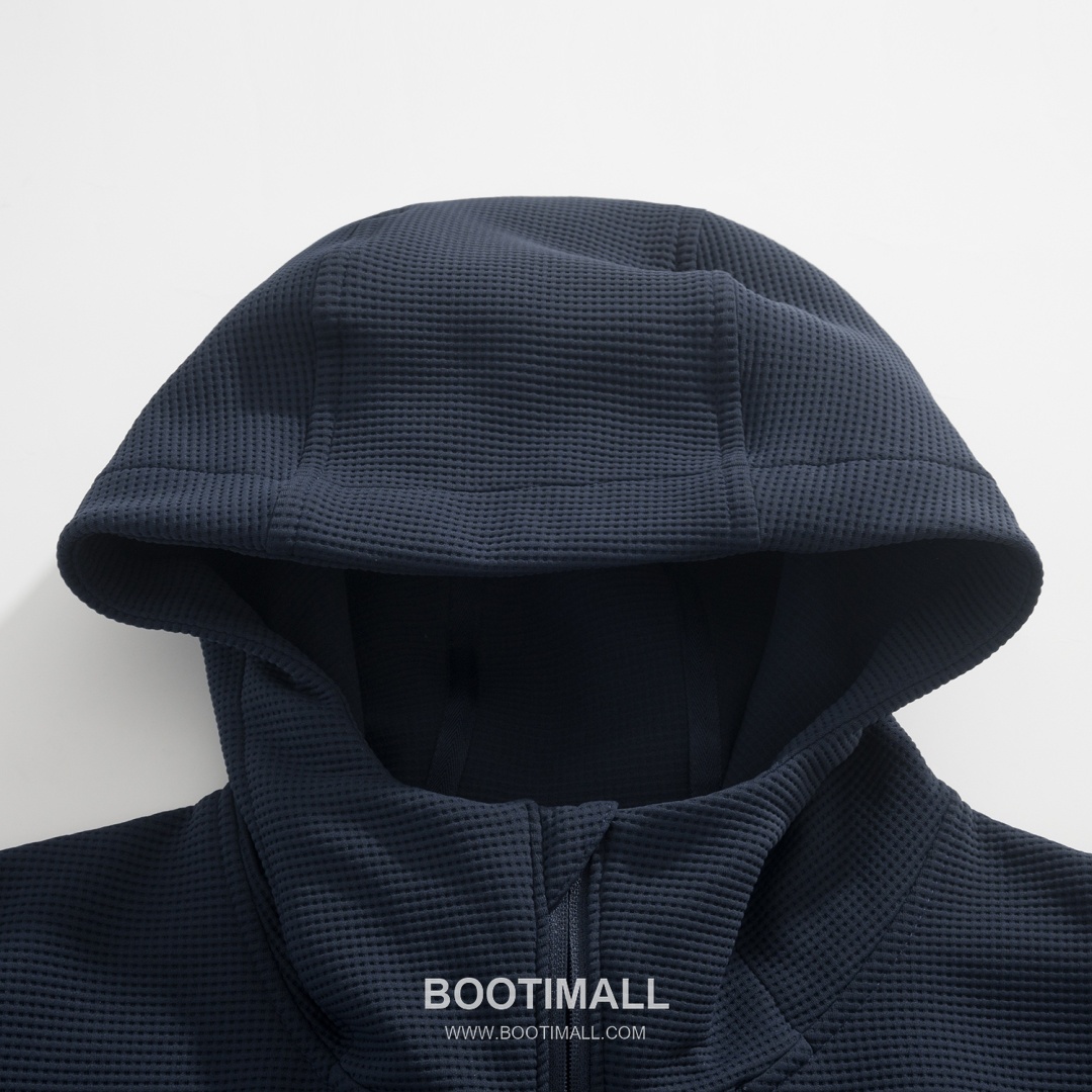 Arc'teryx Waffle Zip Sweatshirt Black Jacket 아크테릭스 와플 집업 스웻셔츠 블랙 자켓 5