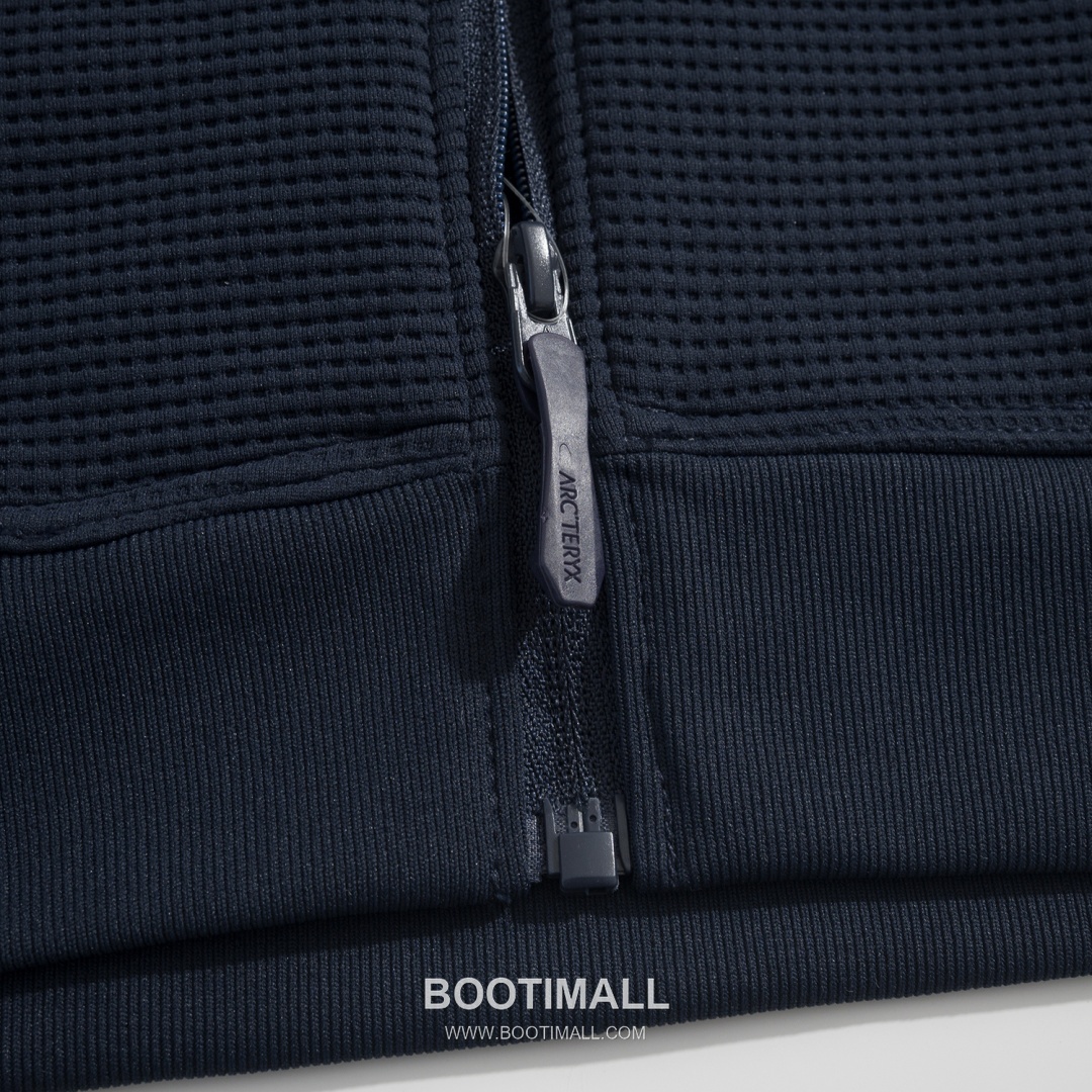 Arc'teryx Waffle Zip Sweatshirt Black Jacket 아크테릭스 와플 집업 스웻셔츠 블랙 자켓 7