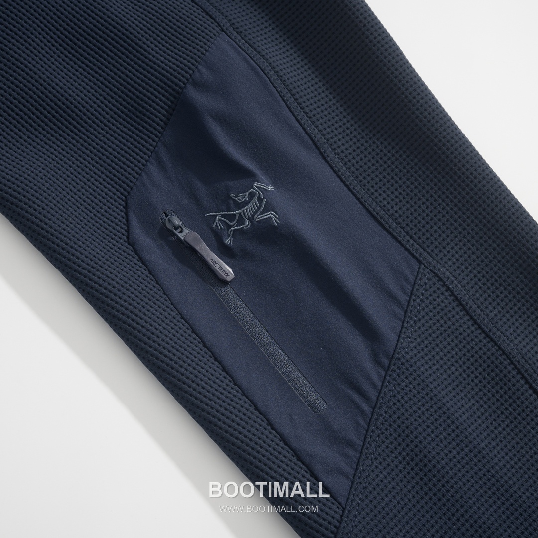 Arc'teryx Waffle Zip Sweatshirt Black Jacket 아크테릭스 와플 집업 스웻셔츠 블랙 자켓 9