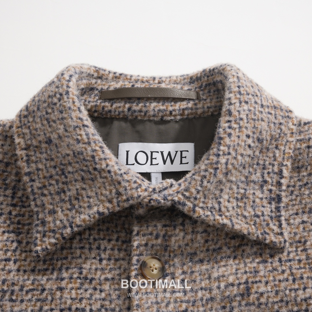 Loewe Anagram Overshirt Wool Alpaca Blend Brown Jacket 로에베 아나그램 오버셔츠 울 알파카 혼방 브라운 자켓 46, 48, 50, 52 8