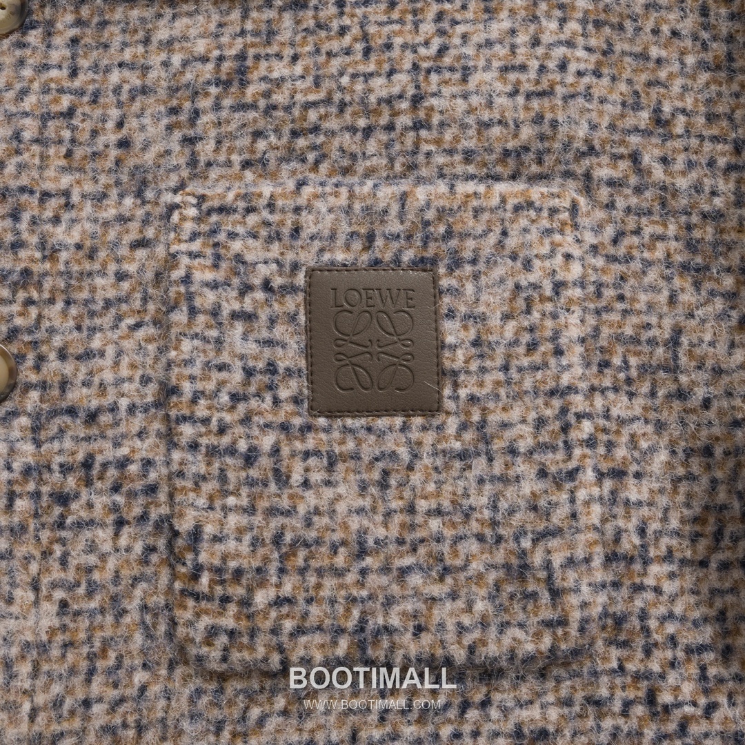 Loewe Anagram Overshirt Wool Alpaca Blend Brown Jacket 로에베 아나그램 오버셔츠 울 알파카 혼방 브라운 자켓 46, 48, 50, 52 11