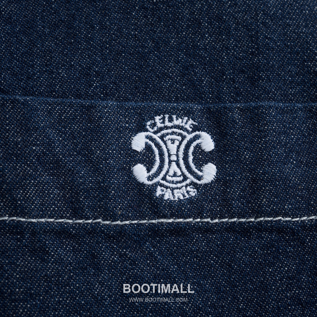 Celine Embroidered Denim Shirt Cotton Blue 셀린느 자수 데님 셔츠 코튼 블루 S, M, L, XL 9