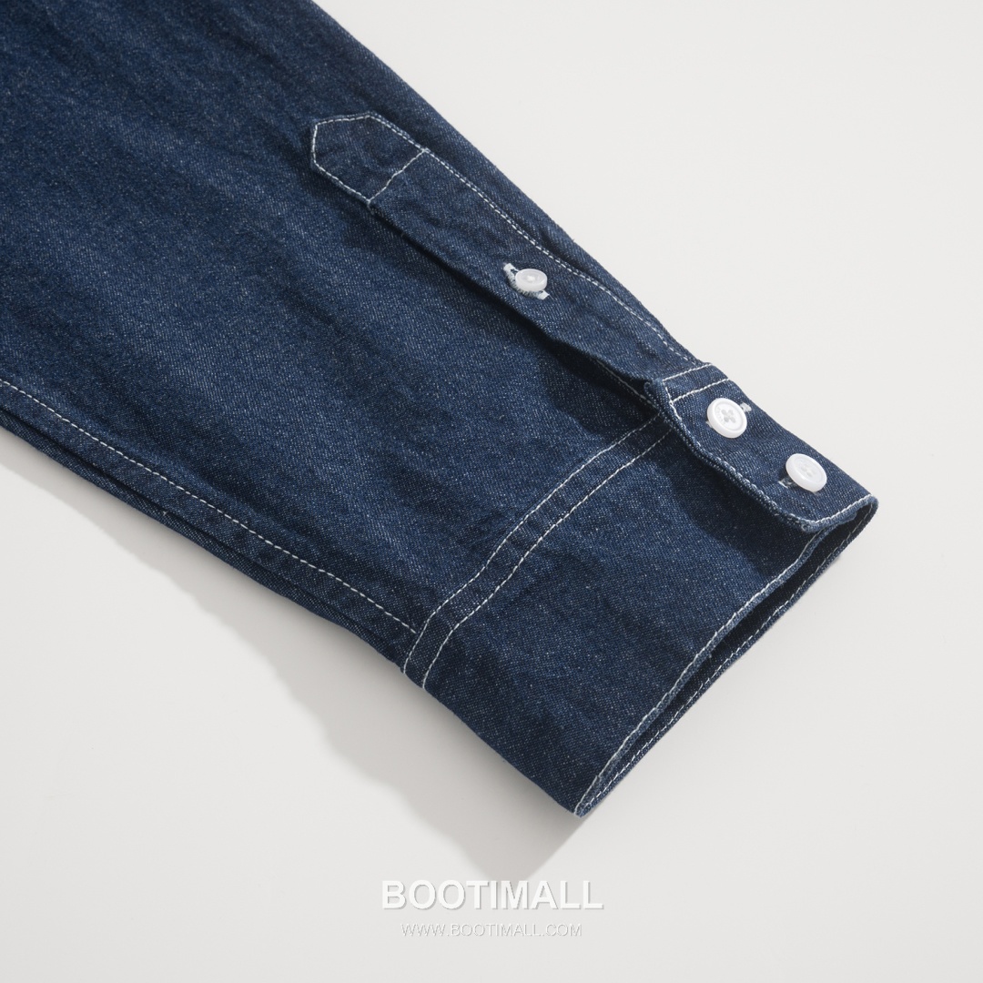 Celine Embroidered Denim Shirt Cotton Blue 셀린느 자수 데님 셔츠 코튼 블루 S, M, L, XL 12