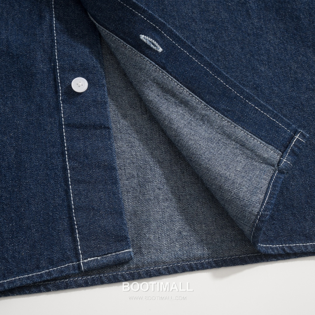 Celine Embroidered Denim Shirt Cotton Blue 셀린느 자수 데님 셔츠 코튼 블루 S, M, L, XL 13