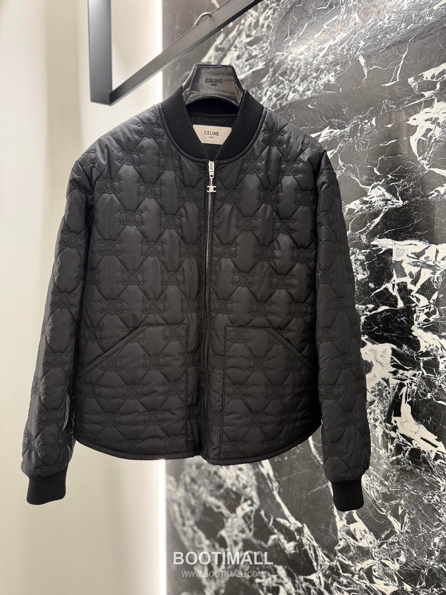 Celine Monogram Padded Jacket Nylon Black Down Jacket 셀린느 모노그램 패디드 자켓 나일론 블랙 다운재킷 48, 50, 52, 54 2