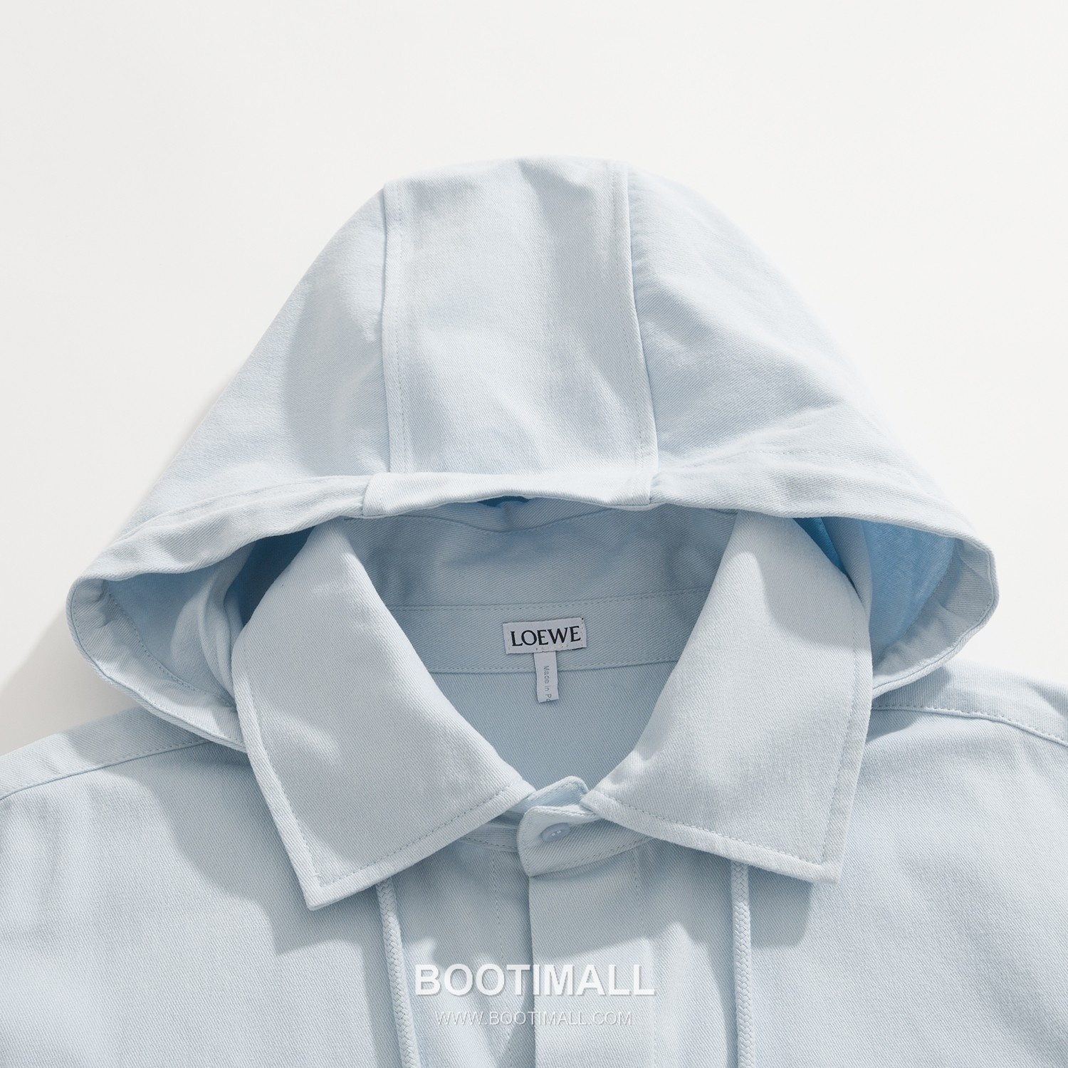 Loewe Hooded Cotton Shirt Cotton Blue 로에베 후드 코튼 셔츠 코튼 블루 46, 48, 50, 52 7