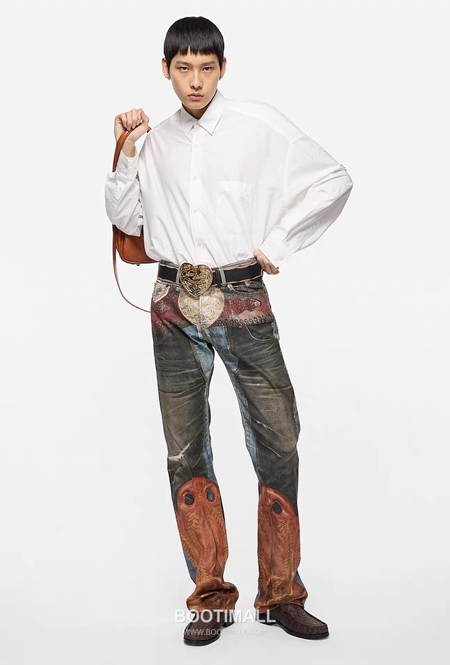 Acne Studios Split Print Shirt Cotton 아크네스튜디오 슬릿 프린트 셔츠 코튼 44, 46, 48, 50 1