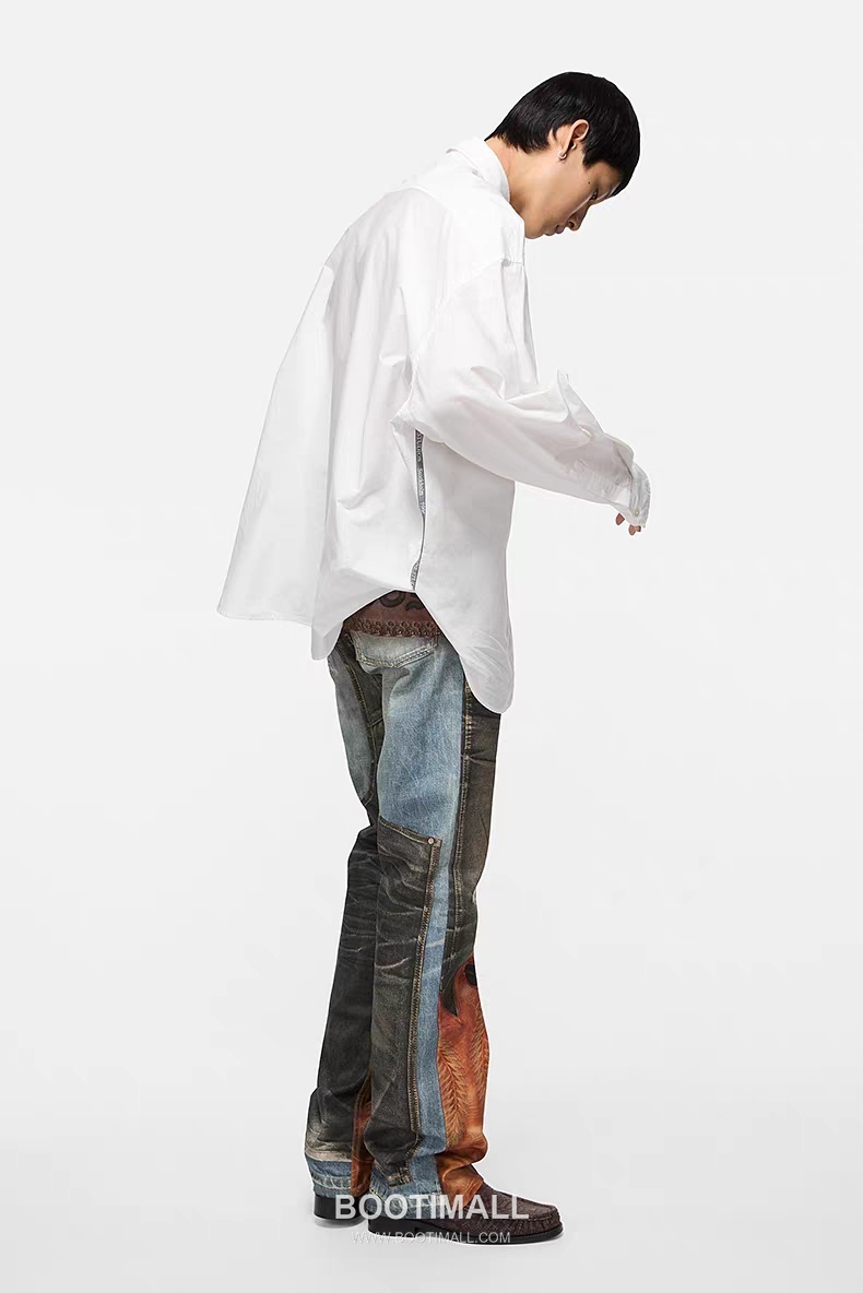 Acne Studios Split Print Shirt Cotton 아크네스튜디오 슬릿 프린트 셔츠 코튼 44, 46, 48, 50 4