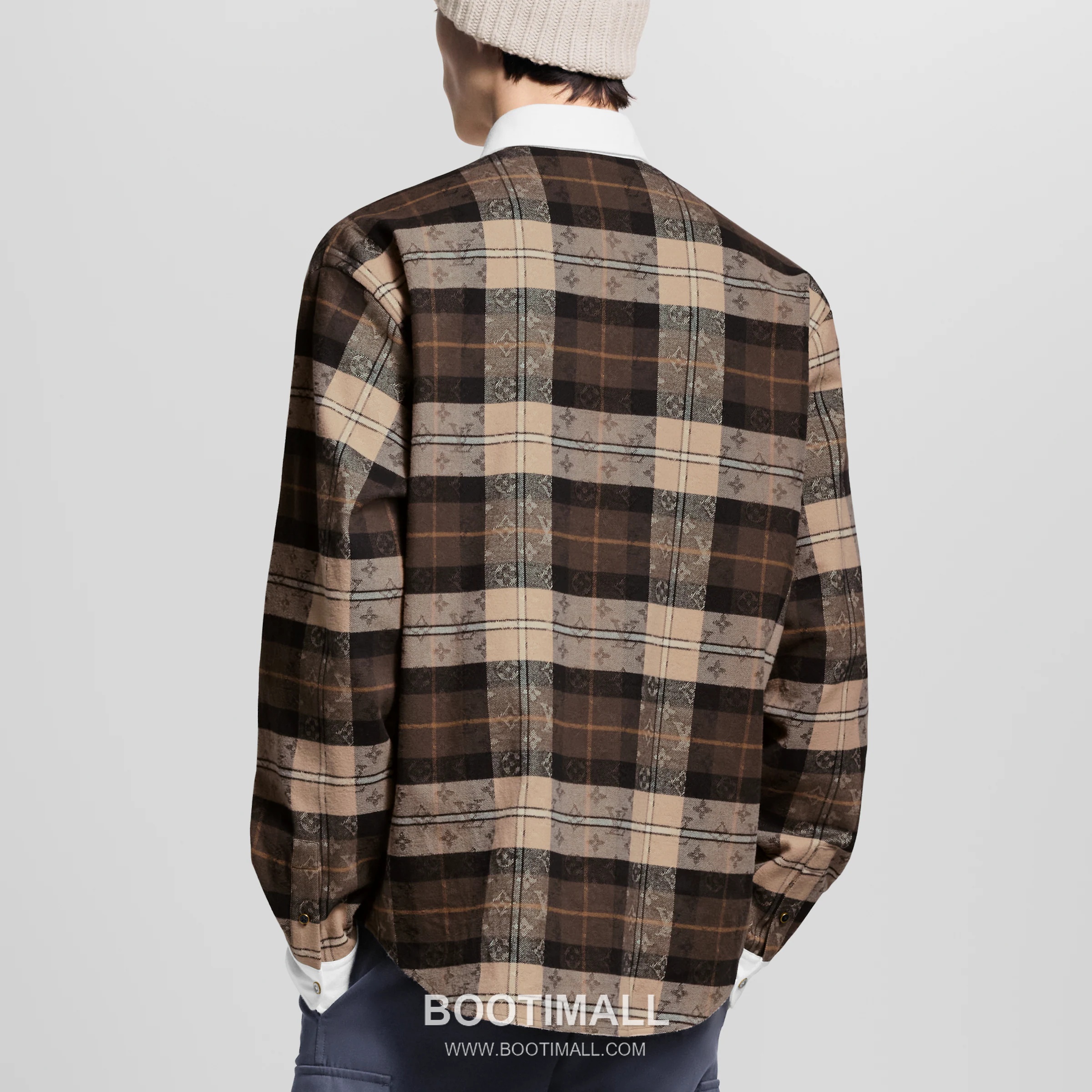 Gucci Monogram Jacquard Shirt Cotton Flannel Autumn Tone 구찌 모노그램 자카드 셔츠 코튼 플란넬 어텀 톤 S, M, L, XL 2