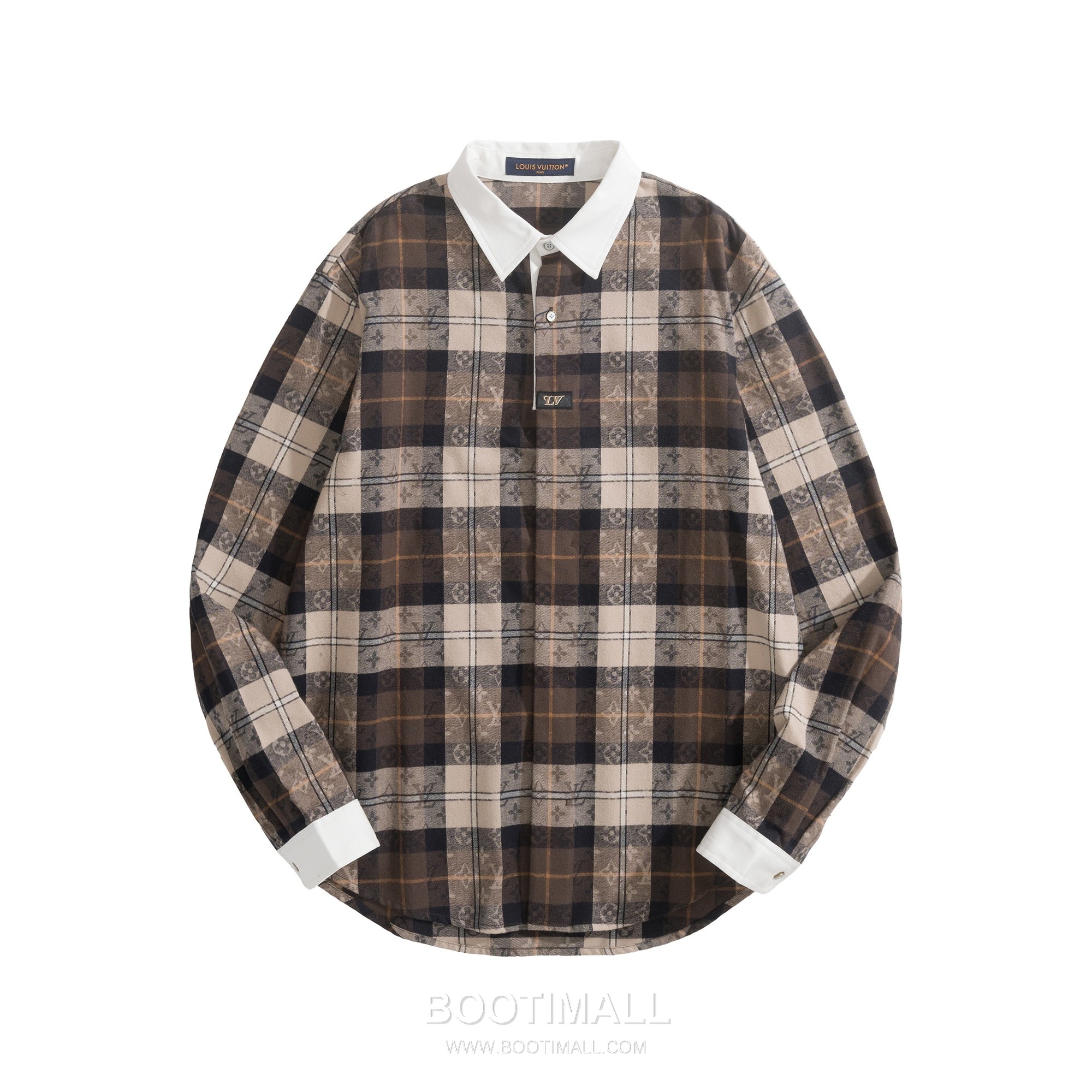 Gucci Monogram Jacquard Shirt Cotton Flannel Autumn Tone 구찌 모노그램 자카드 셔츠 코튼 플란넬 어텀 톤 S, M, L, XL 4