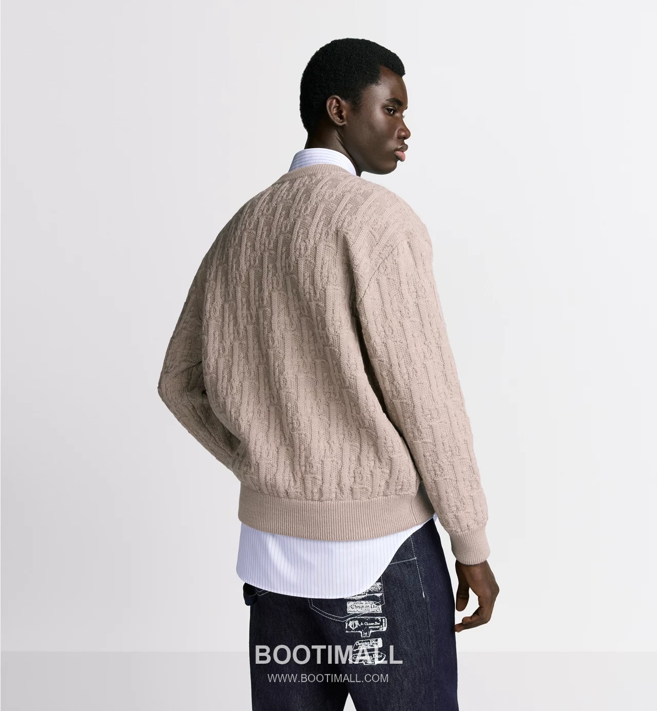 Dior Oblique Jacquard Sweater Cotton Blend Beige 디올 오블리크 자카드 스웨터 코튼 혼방 베이지 S, M, L, XL 3