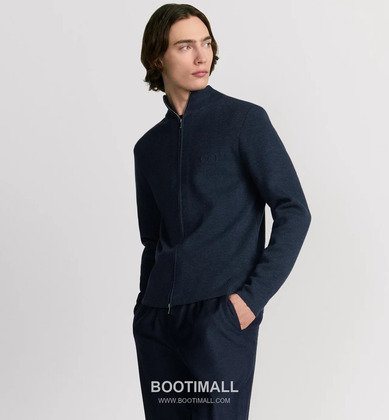 Gucci Icon Zip Cardigan Lamb Wool Grey 구찌 아이콘 집업 가디건 램 울 그레이 3