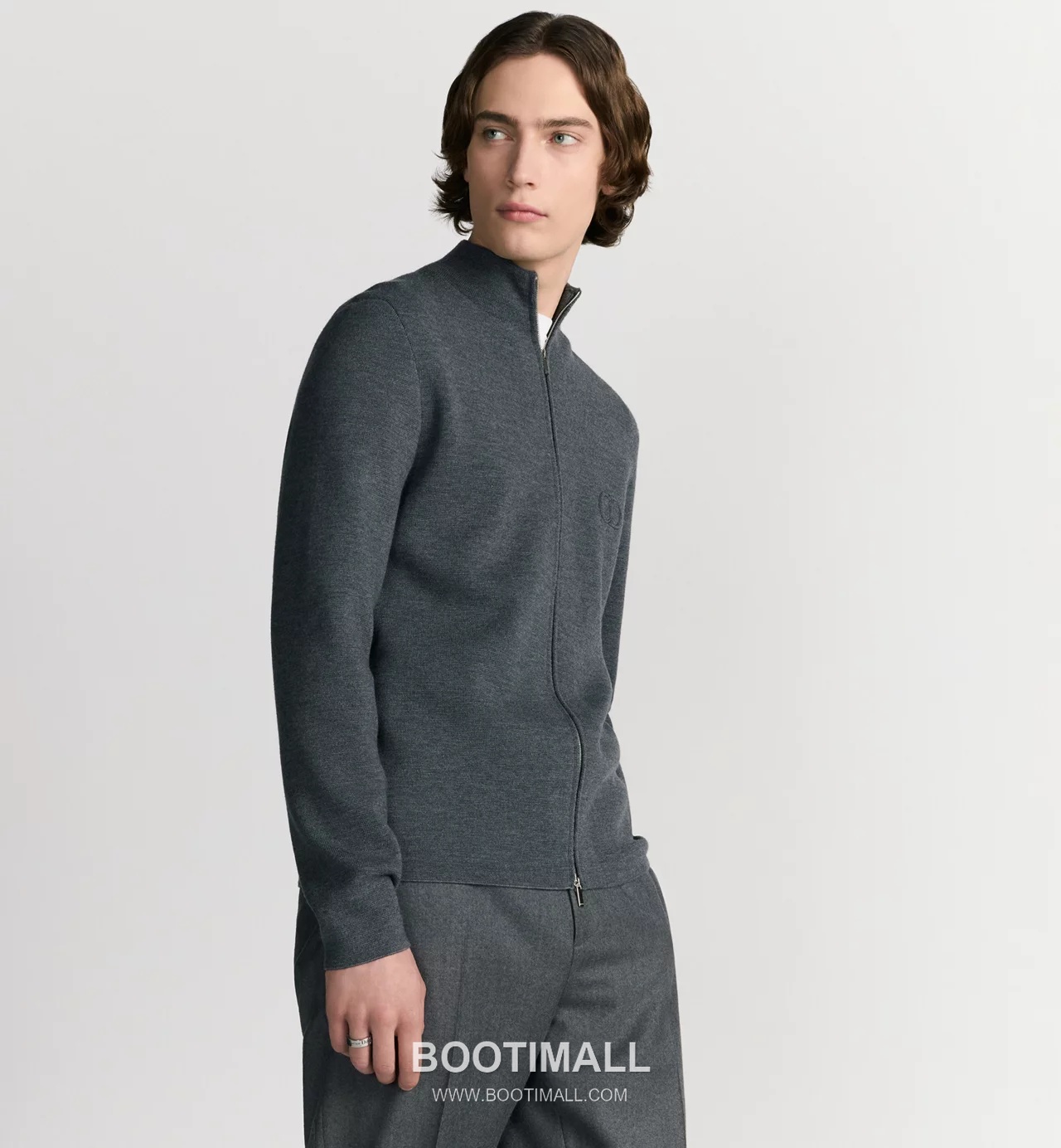 Gucci Icon Zip Cardigan Lamb Wool Grey 구찌 아이콘 집업 가디건 램 울 그레이 1