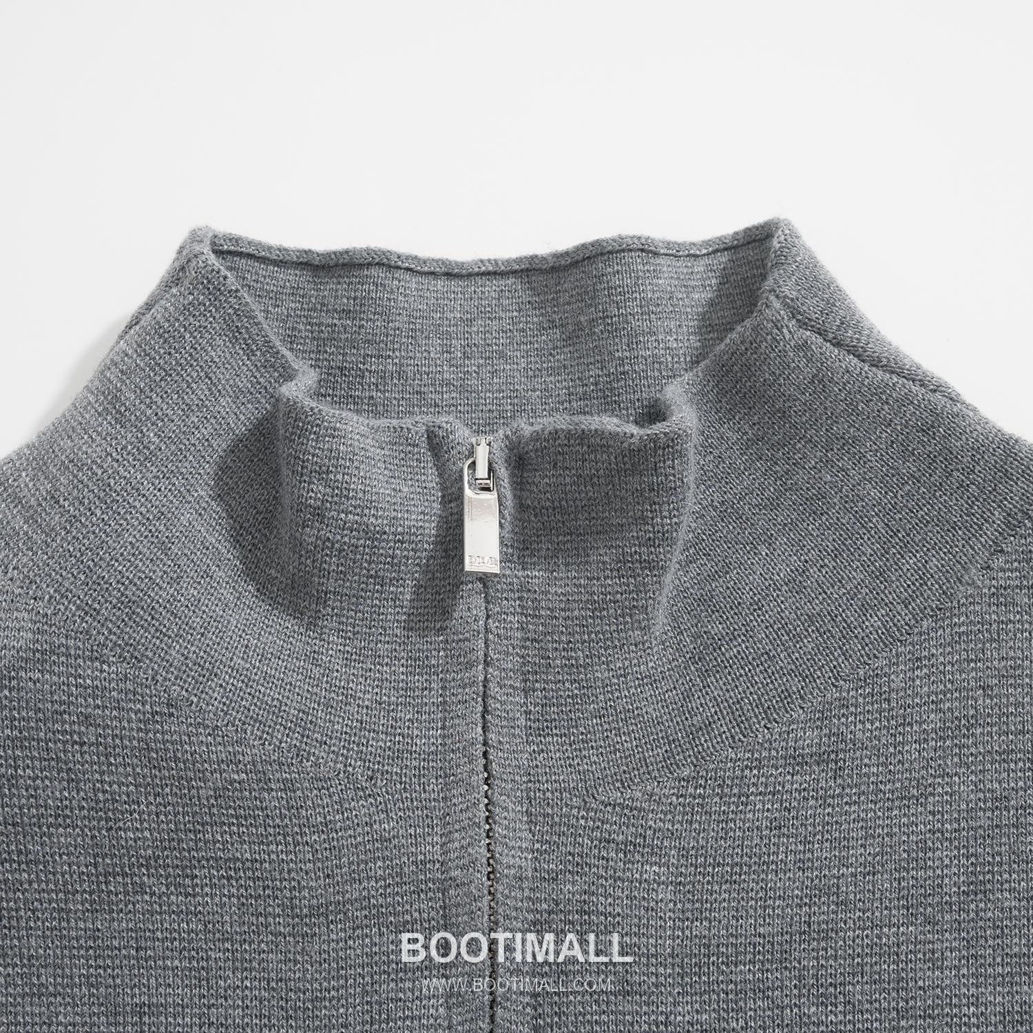 Gucci Icon Zip Cardigan Lamb Wool Grey 구찌 아이콘 집업 가디건 램 울 그레이 6