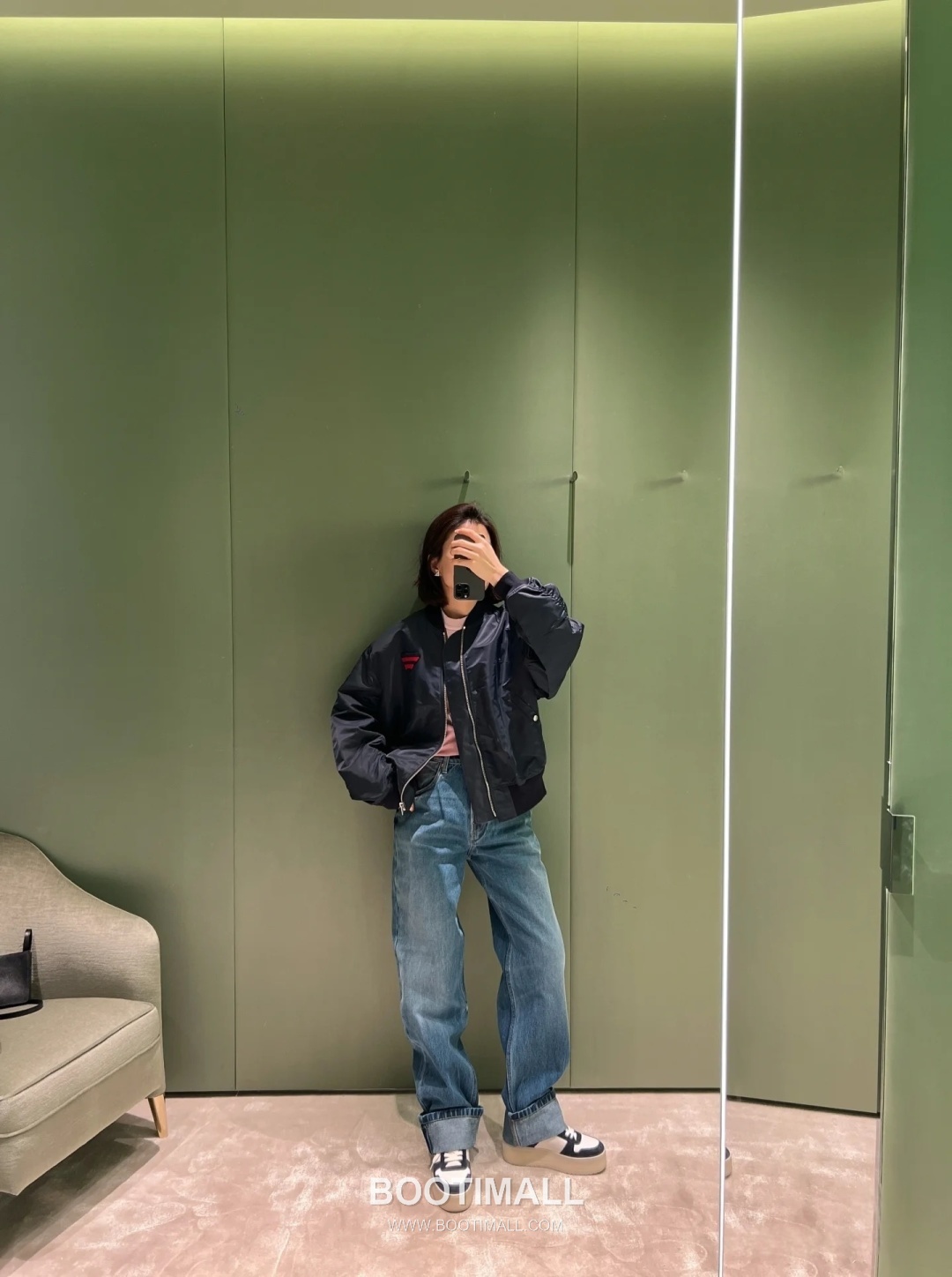 Prada Knit Logo Puffer Nylon Navy Down Jacket 프라다 니트 로고 패퍼 나일론 네이비 다운재킷 38, 40, 42, 44 4