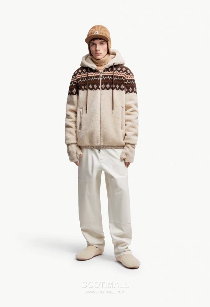 Gucci Geometric Jacquard Hoodie Wool Blend Brown 구찌 지오메트릭 자카드 후디 울 혼방 브라운 S, M, L, XL 2