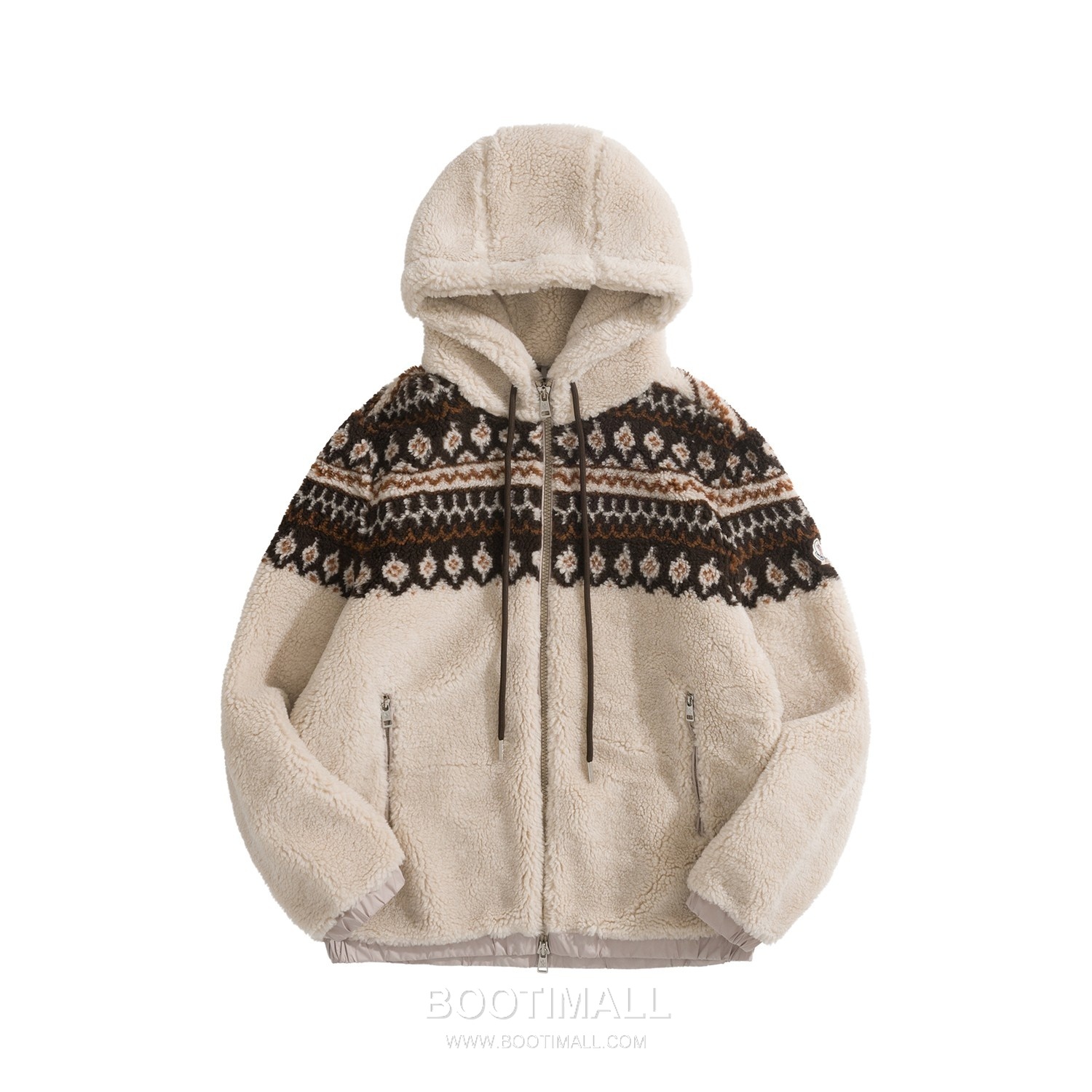 Gucci Geometric Jacquard Hoodie Wool Blend Brown 구찌 지오메트릭 자카드 후디 울 혼방 브라운 S, M, L, XL 5