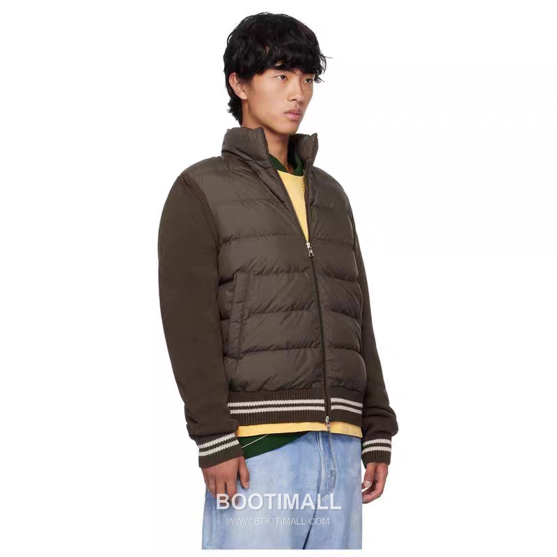 Gucci Down Knit Cardigan Brown Down Jacket 구찌 다운 니트 가디건 브라운 다운재킷 S, M, L, XL 1