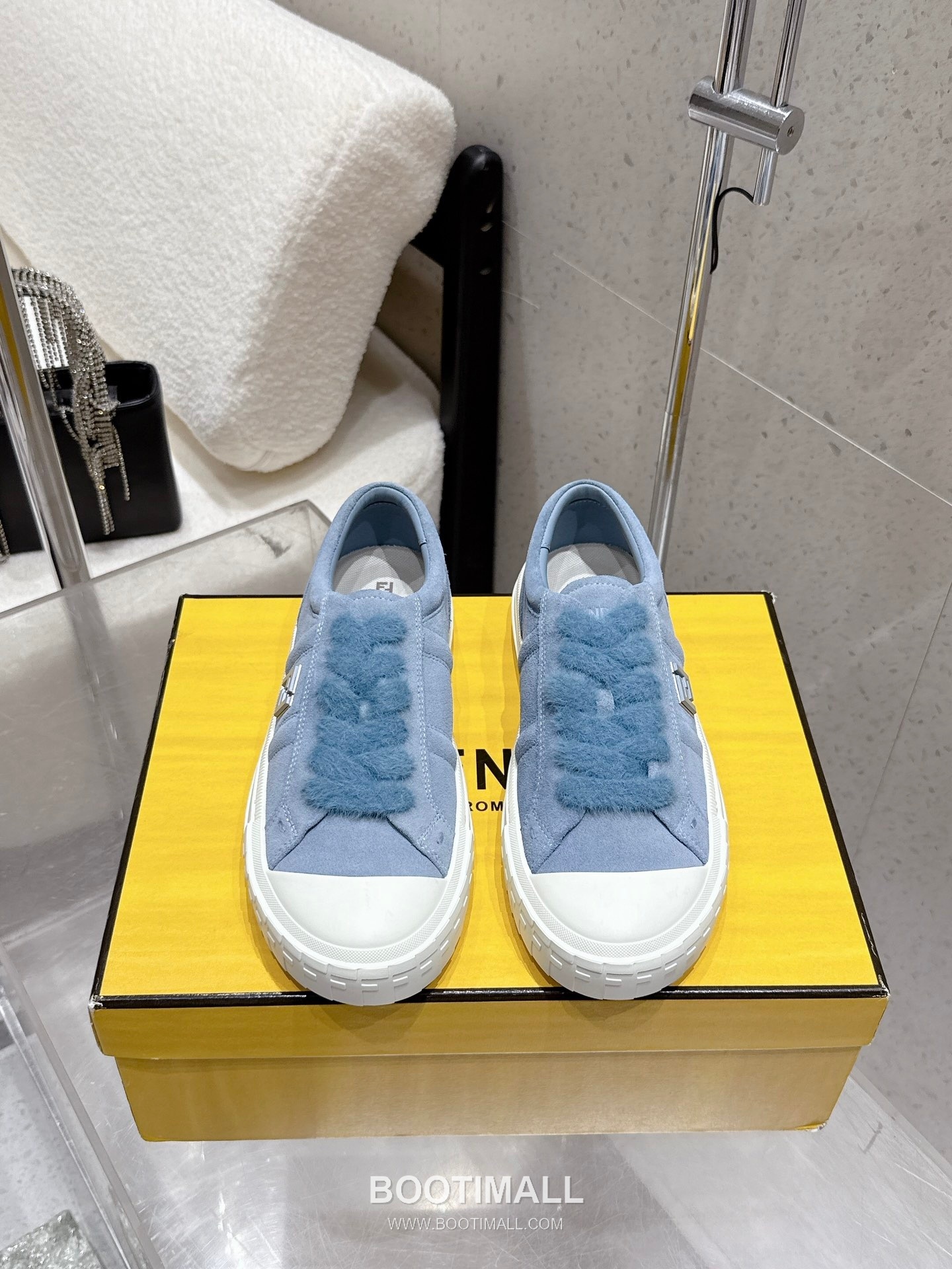 Fendi FF Low Sneakers Leather Black 펜디 FF 로우 스니커즈 레더 블랙 1