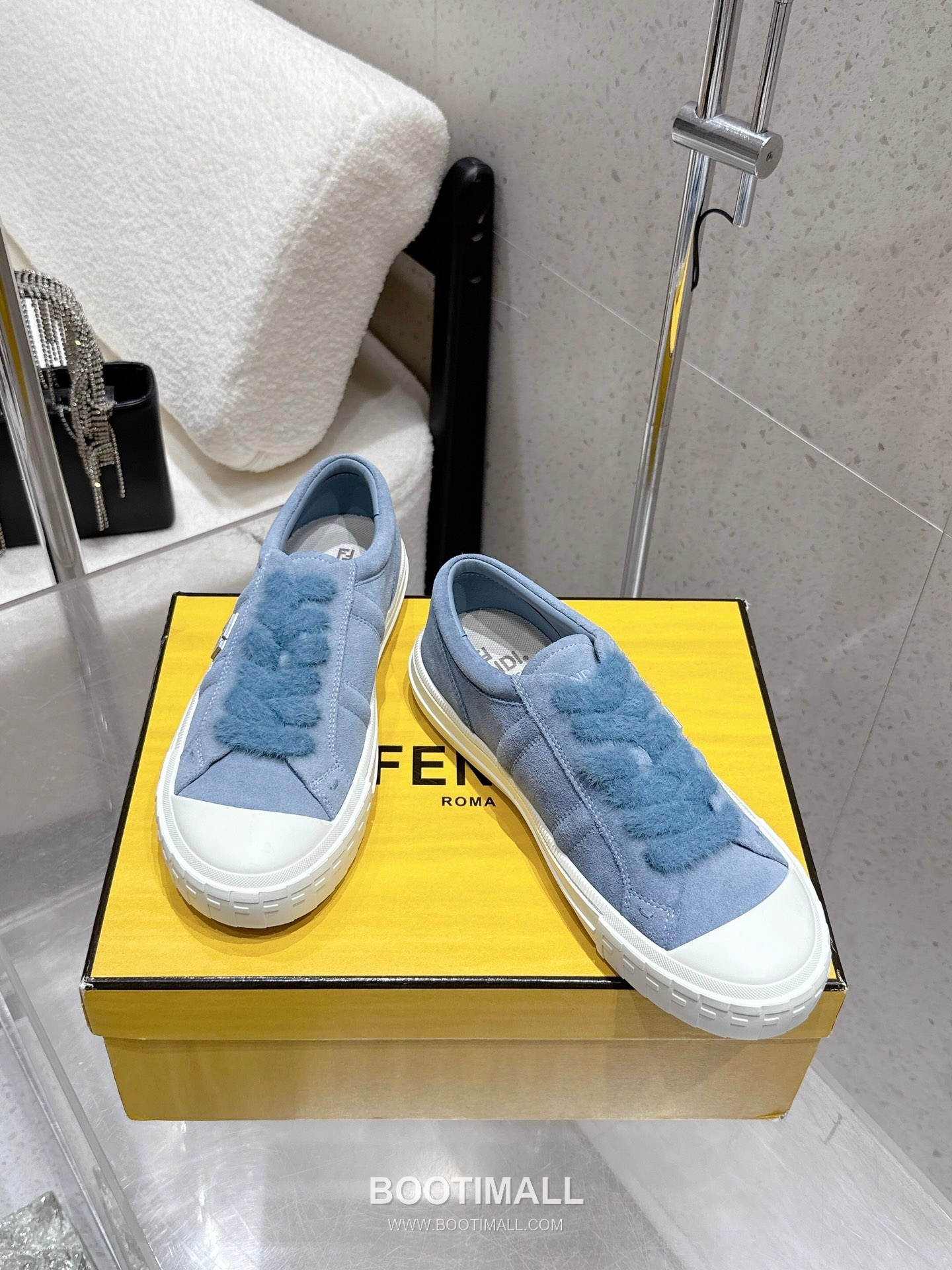Fendi FF Low Sneakers Leather Black 펜디 FF 로우 스니커즈 레더 블랙 3