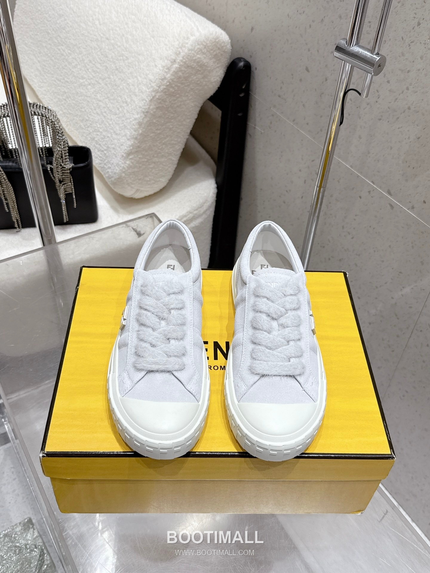 Fendi FF Low Sneakers Leather Black 펜디 FF 로우 스니커즈 레더 블랙 1