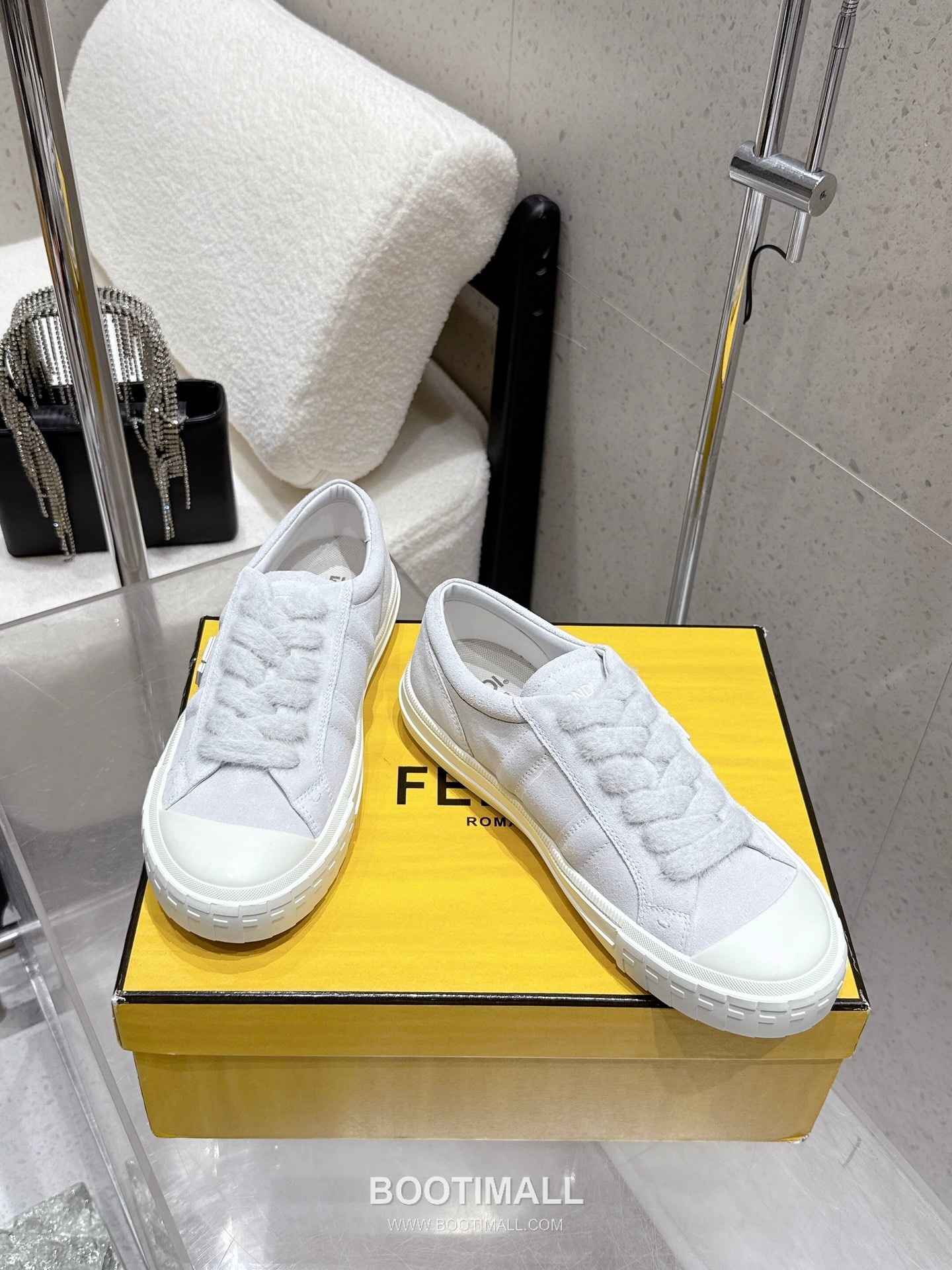 Fendi FF Low Sneakers Leather Black 펜디 FF 로우 스니커즈 레더 블랙 3
