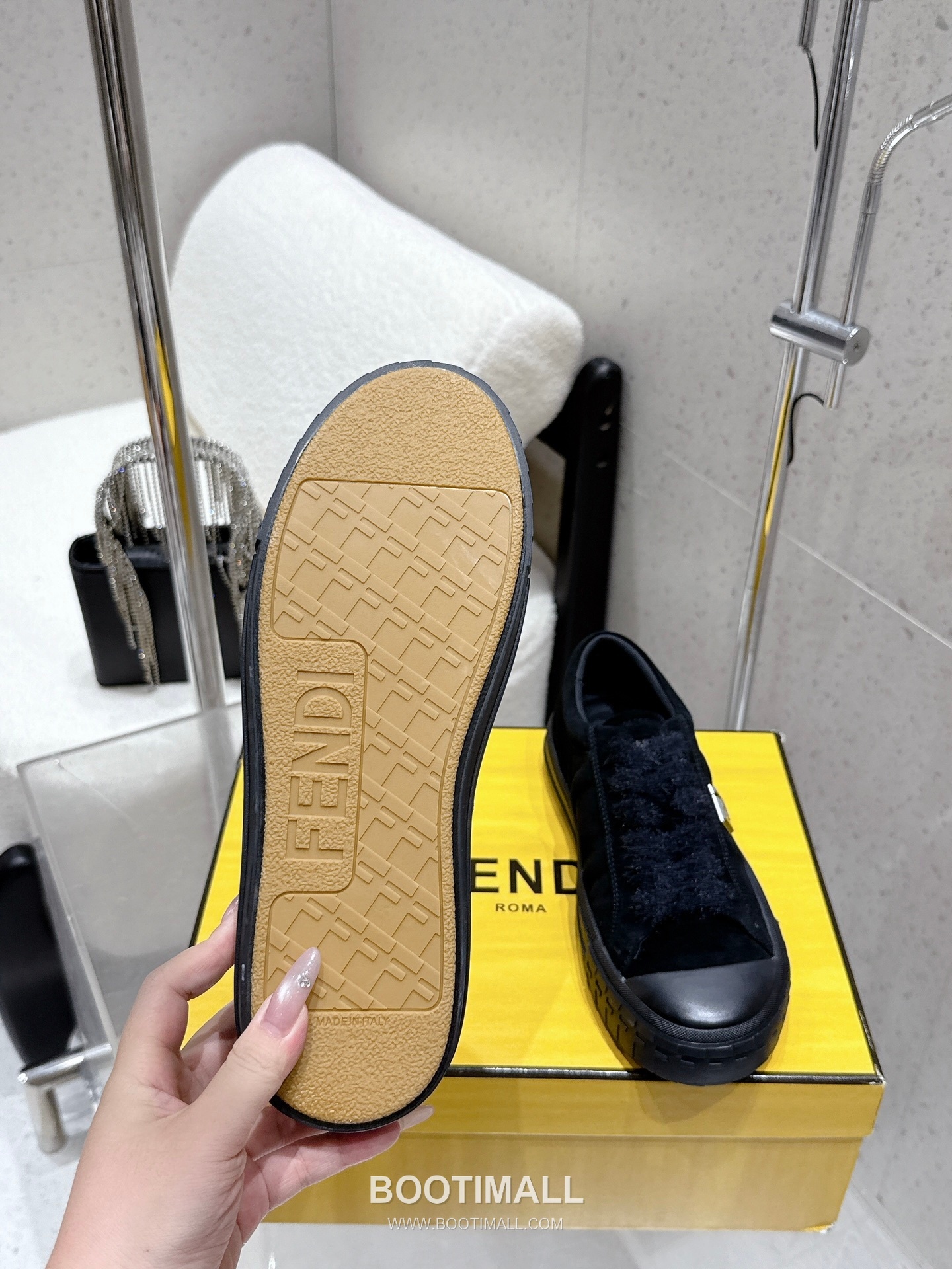 Fendi FF Low Sneakers Leather Black 펜디 FF 로우 스니커즈 레더 블랙 9