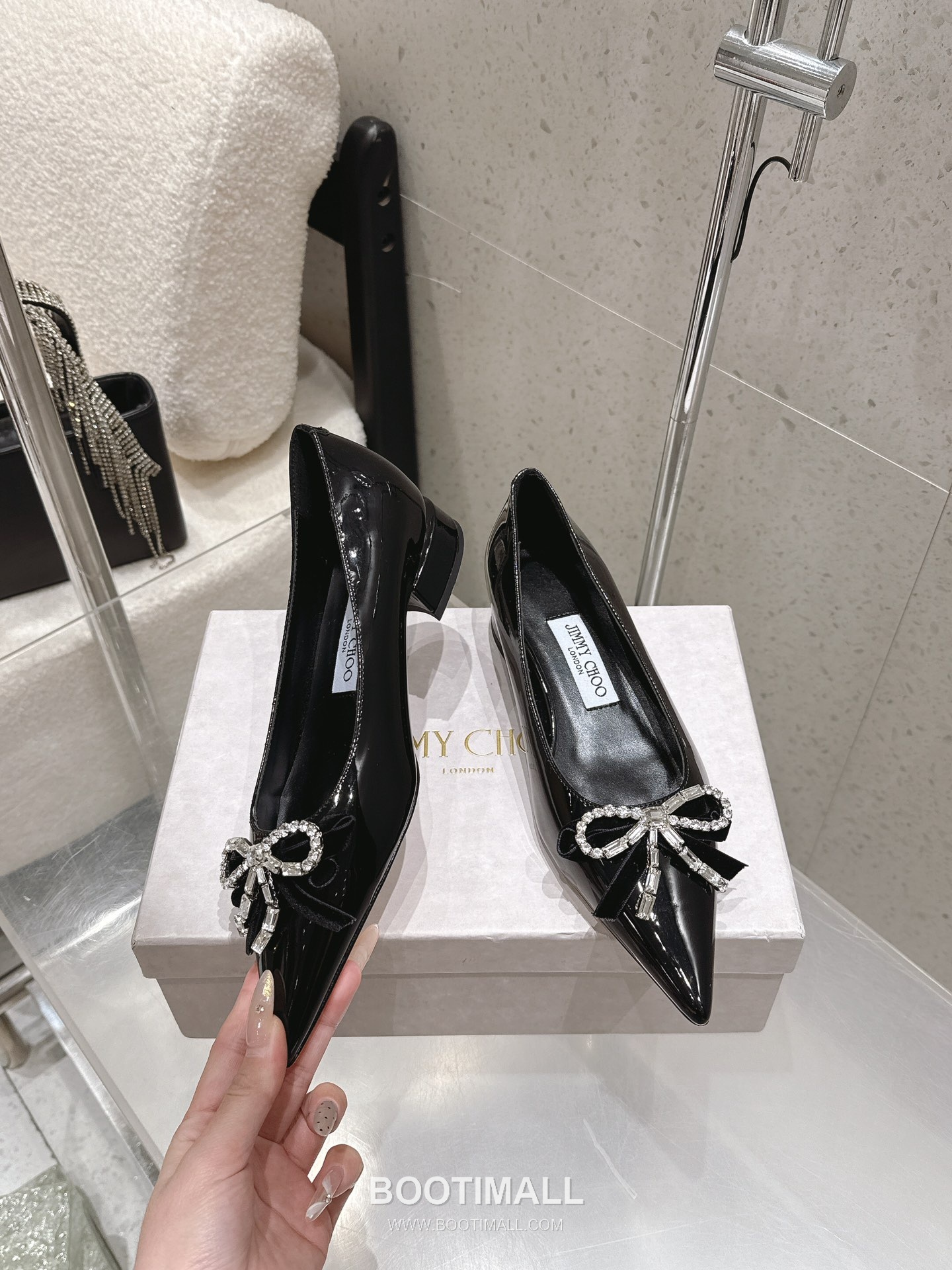 Jimmy Choo Auria Crystal Bow Pumps 지미추 아우리아 크리스탈 보우 펌프스 3