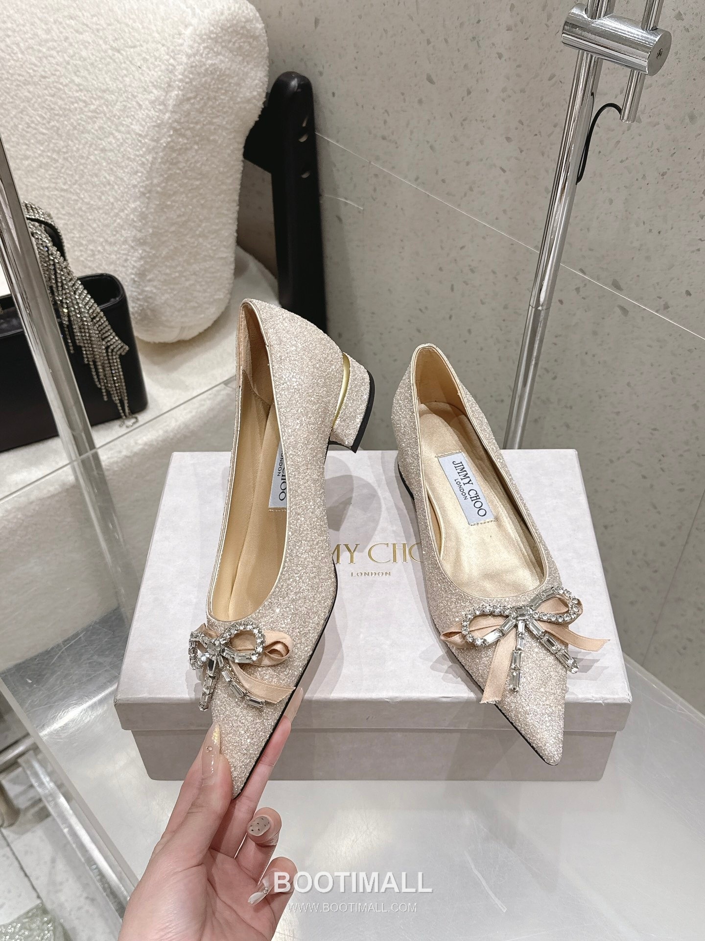 Jimmy Choo Auria Crystal Bow Pumps 지미추 아우리아 크리스탈 보우 펌프스 3
