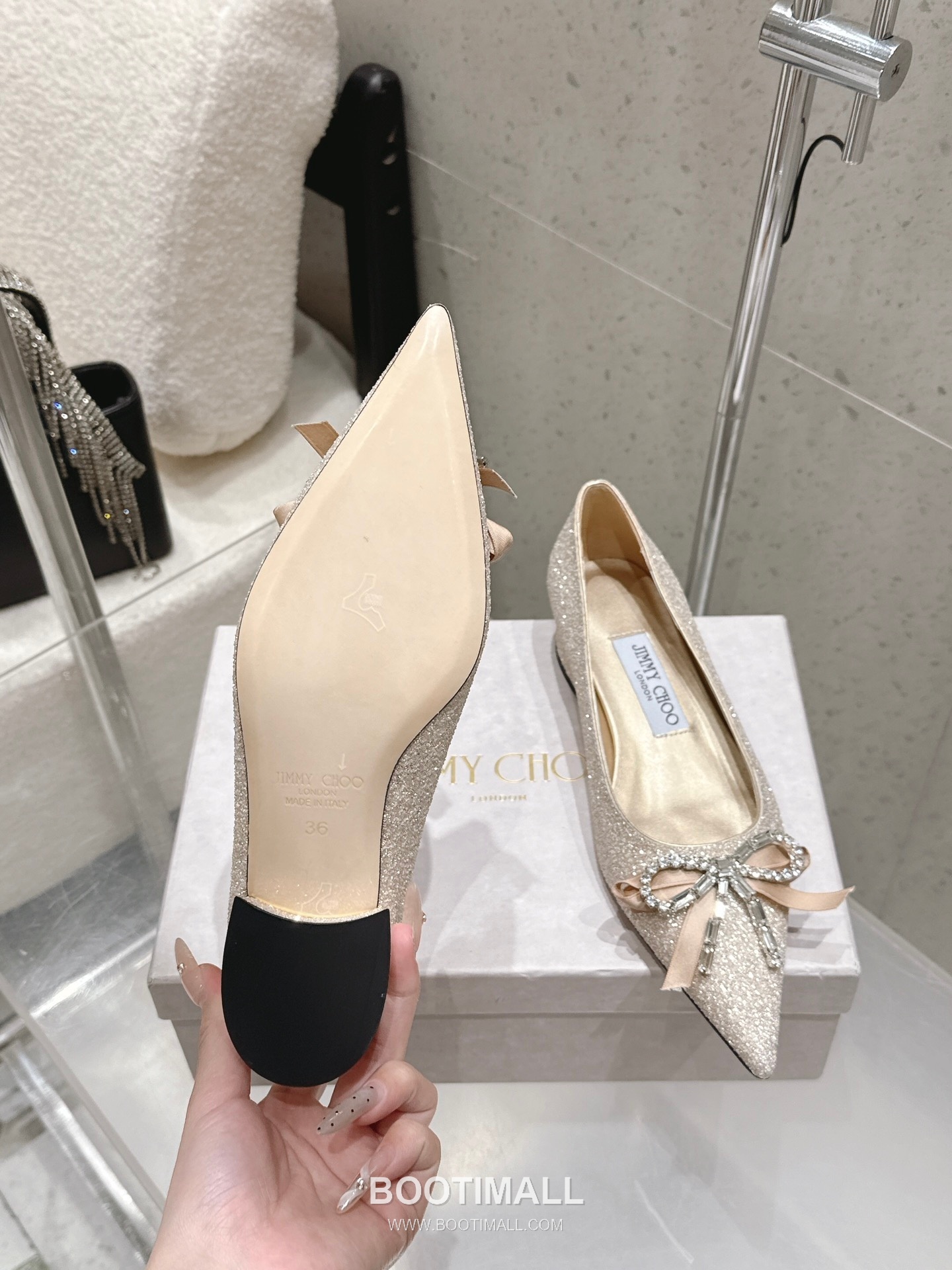 Jimmy Choo Auria Crystal Bow Pumps 지미추 아우리아 크리스탈 보우 펌프스 9