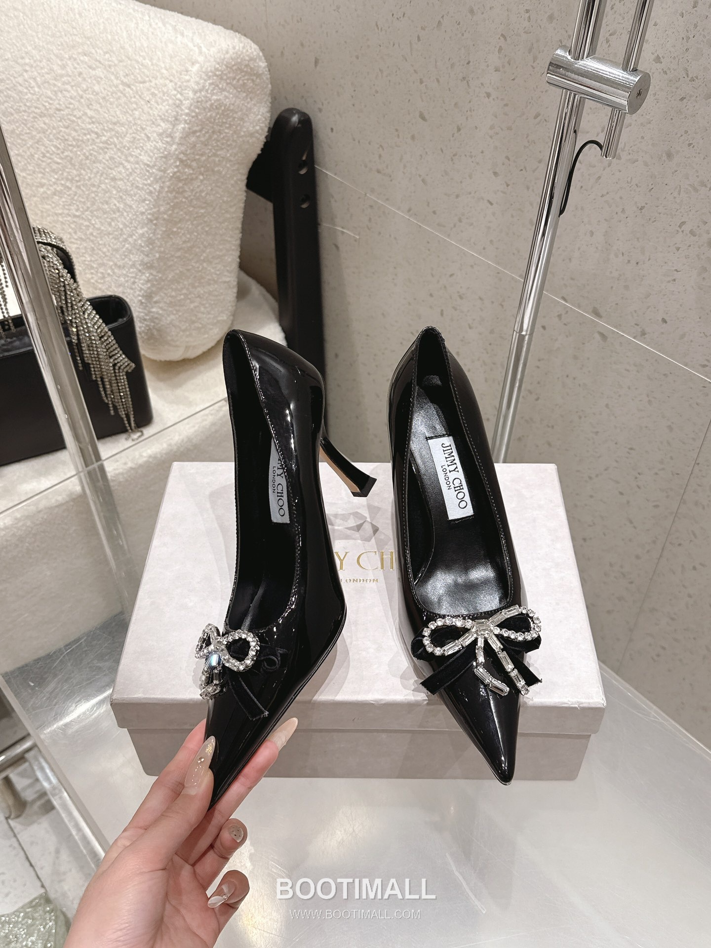 Jimmy Choo Auria Crystal Bow Pumps 지미추 아우리아 크리스탈 보우 펌프스 3