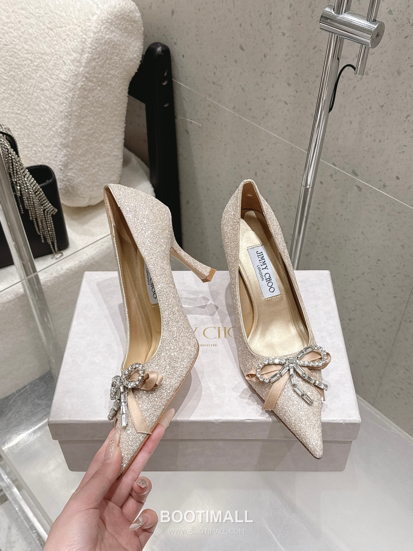 Jimmy Choo Auria Crystal Bow Pumps 지미추 아우리아 크리스탈 보우 펌프스 3