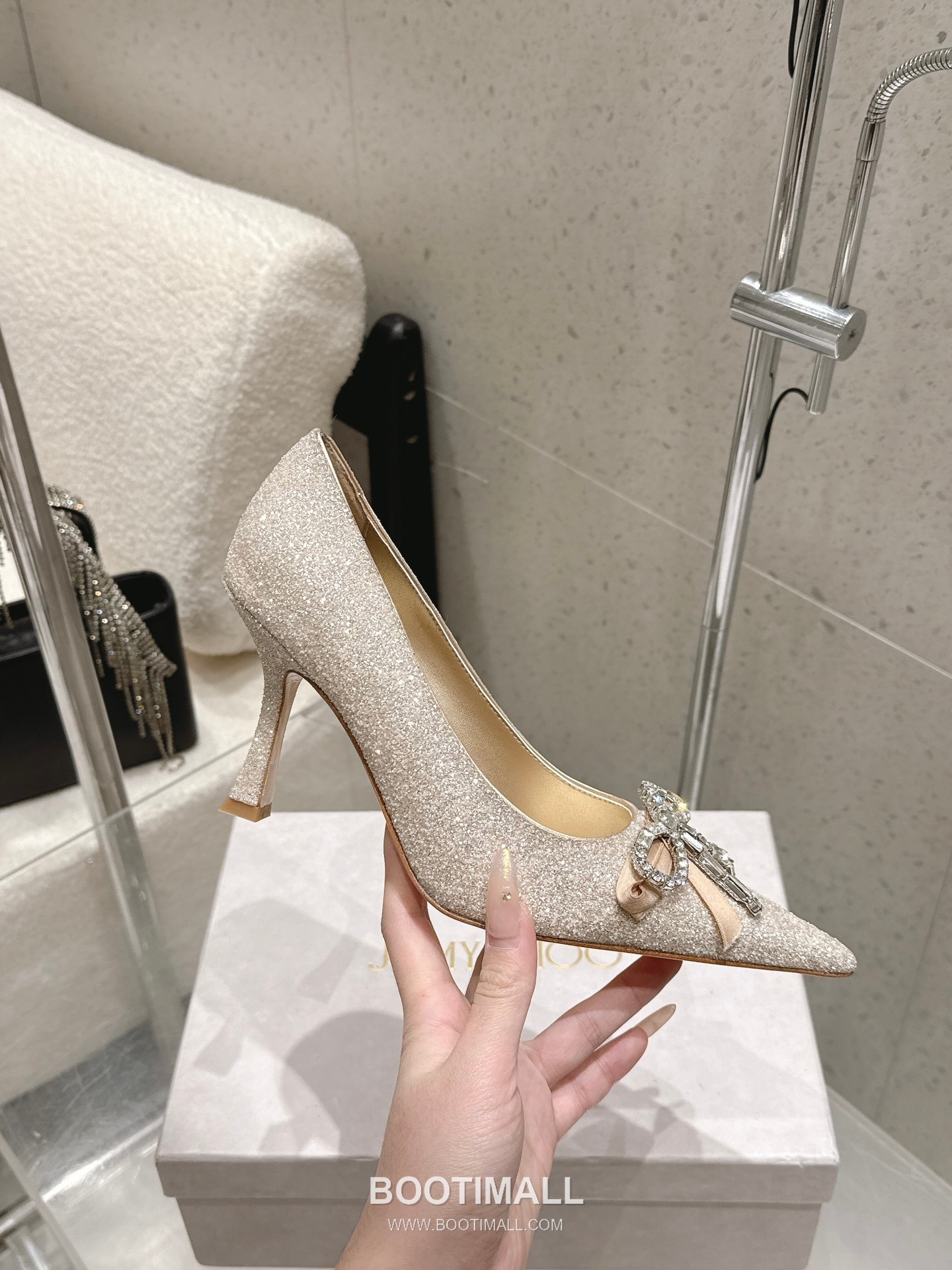 Jimmy Choo Auria Crystal Bow Pumps 지미추 아우리아 크리스탈 보우 펌프스 5